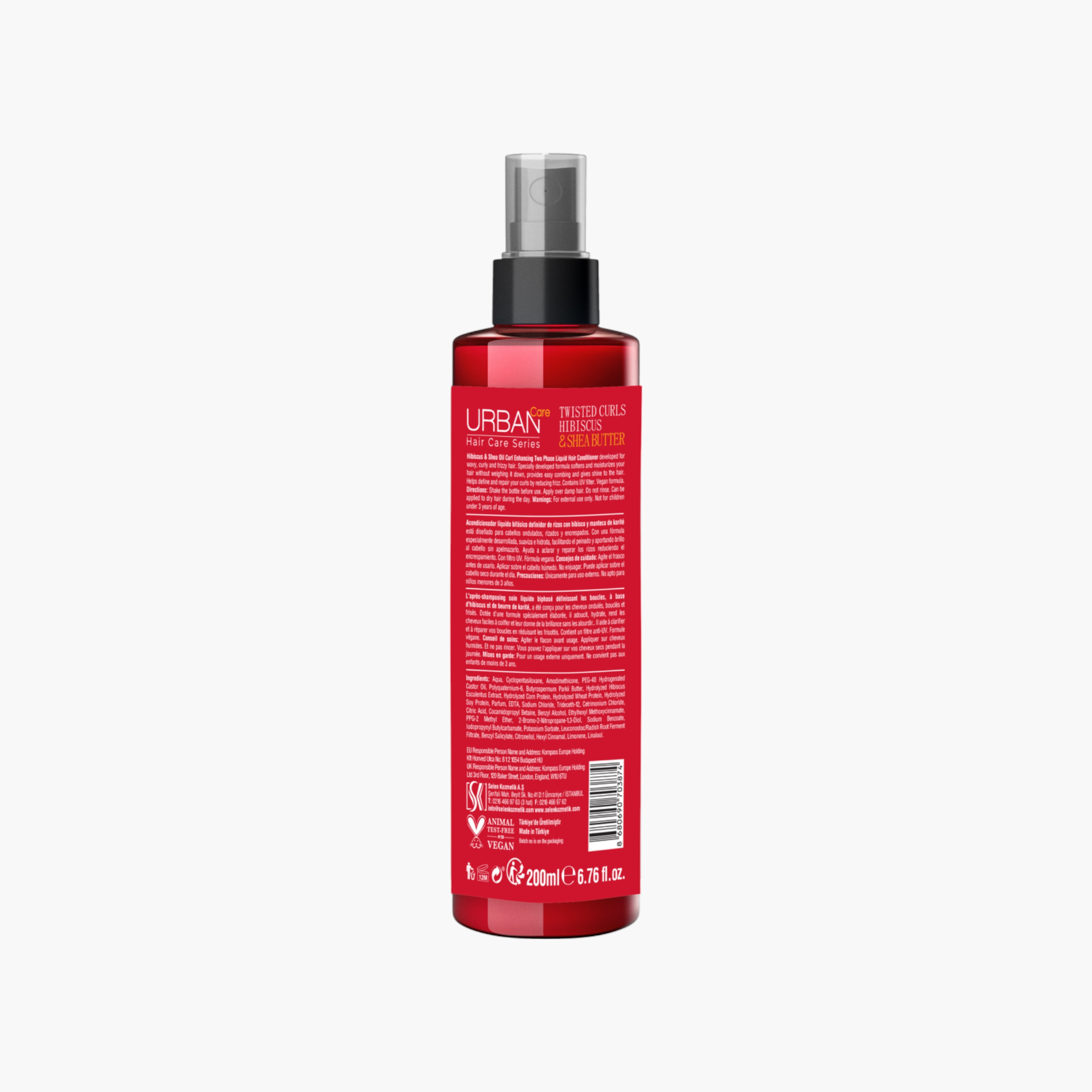 بخاخ بلسم للشعر المجعد والمموج بخلاصة الكركديه وزبدة الشيا من أوربان كير - 200 مل-beautyandpersonalcare-hair-haircare-conditioners-image-2