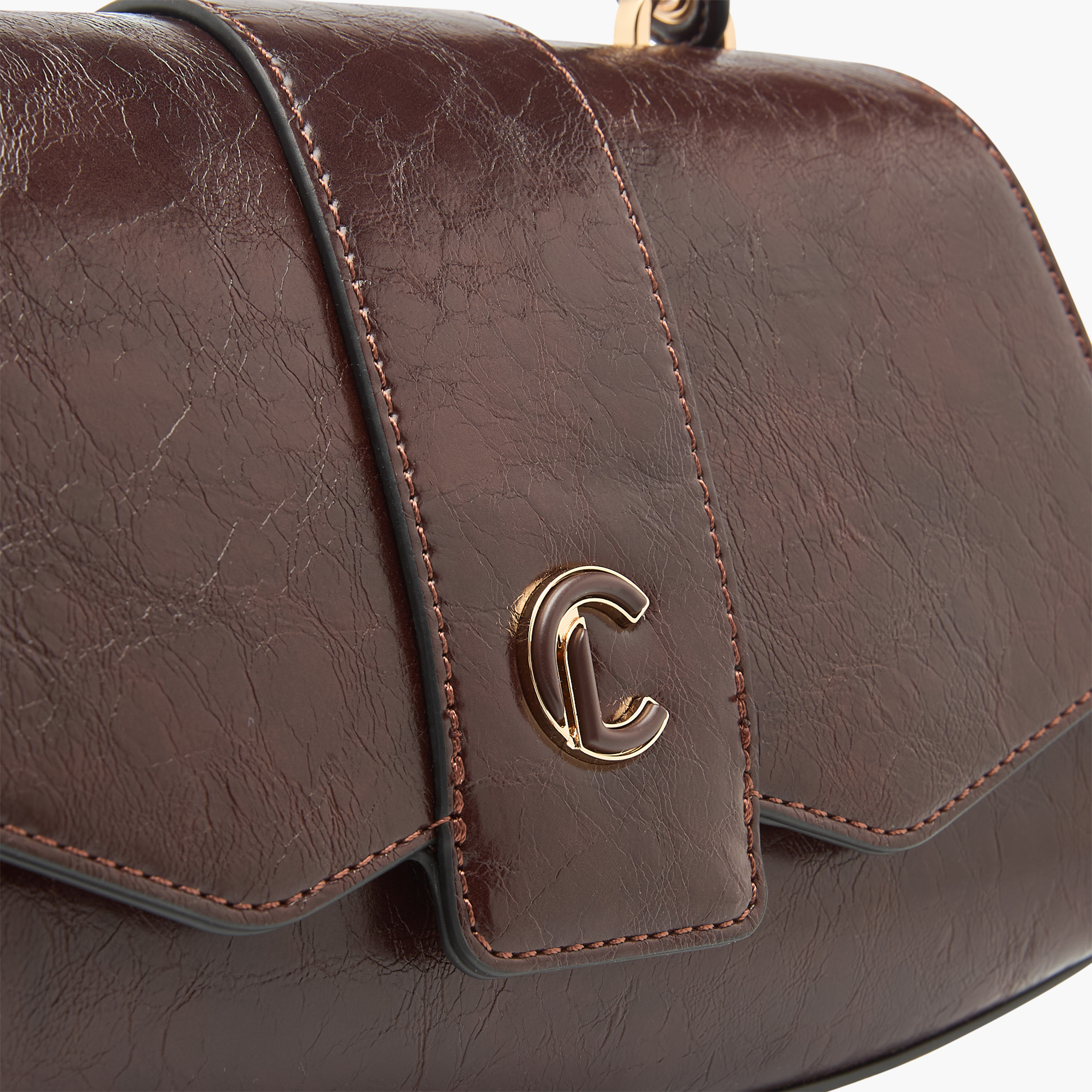 Le Confort Solid Satchel Bag with Detachable Strap and Button Closure-women-bagsandwallets-handbags-image-6