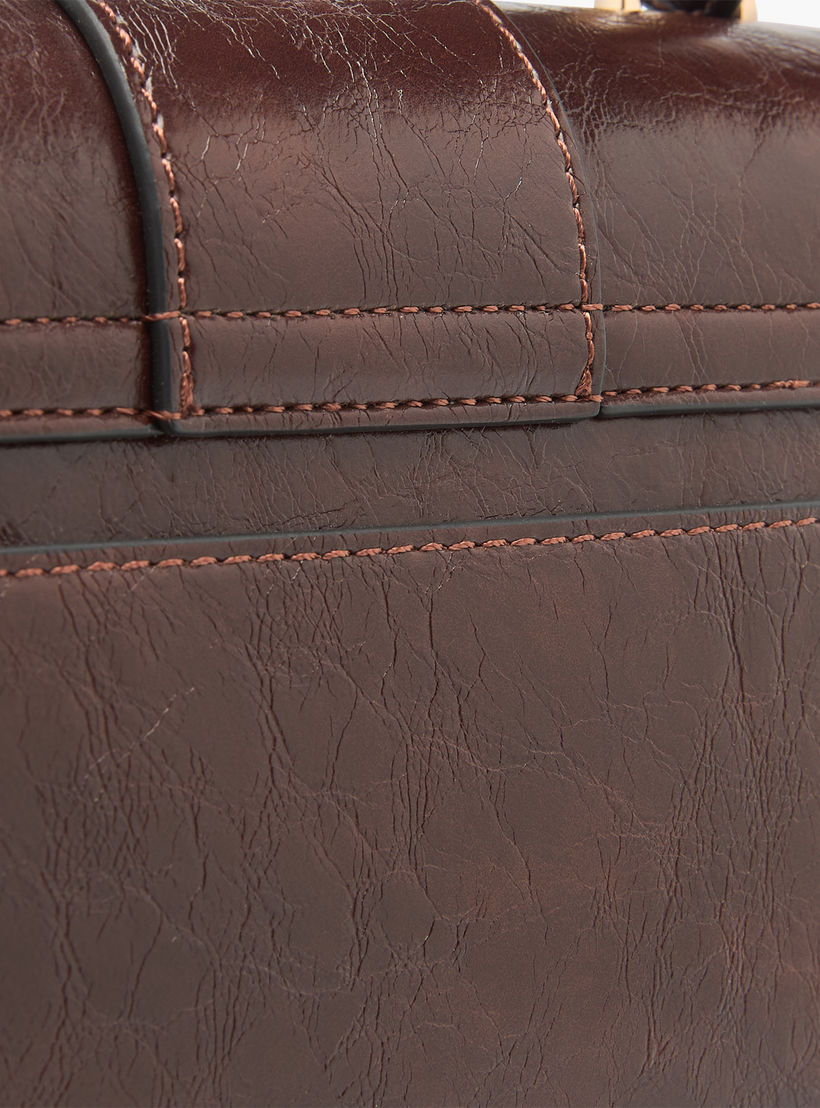 شنطة ساتشيل سادة بزر إغلاق وحزام قابل للفصل من لو كونفورت-women-bagsandwallets-handbags-image-7