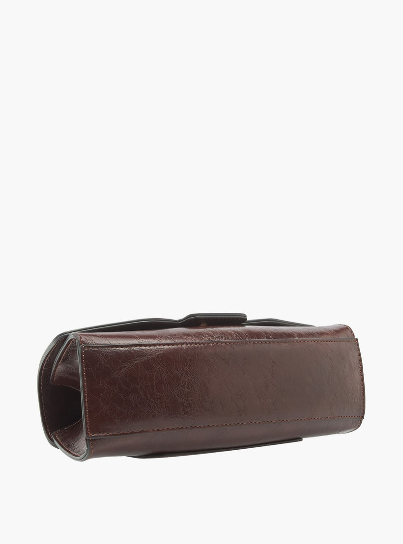 شنطة ساتشيل سادة بزر إغلاق وحزام قابل للفصل من لو كونفورت-women-bagsandwallets-handbags-image-8