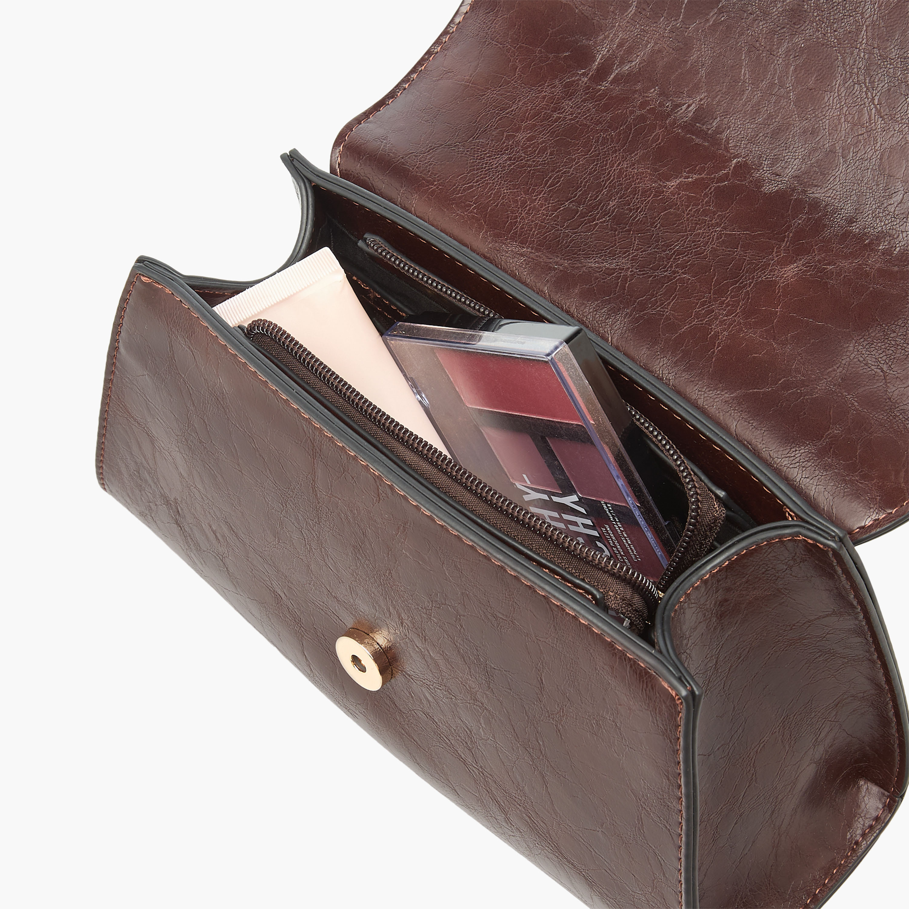 Le Confort Solid Satchel Bag with Detachable Strap and Button Closure-women-bagsandwallets-handbags-image-9