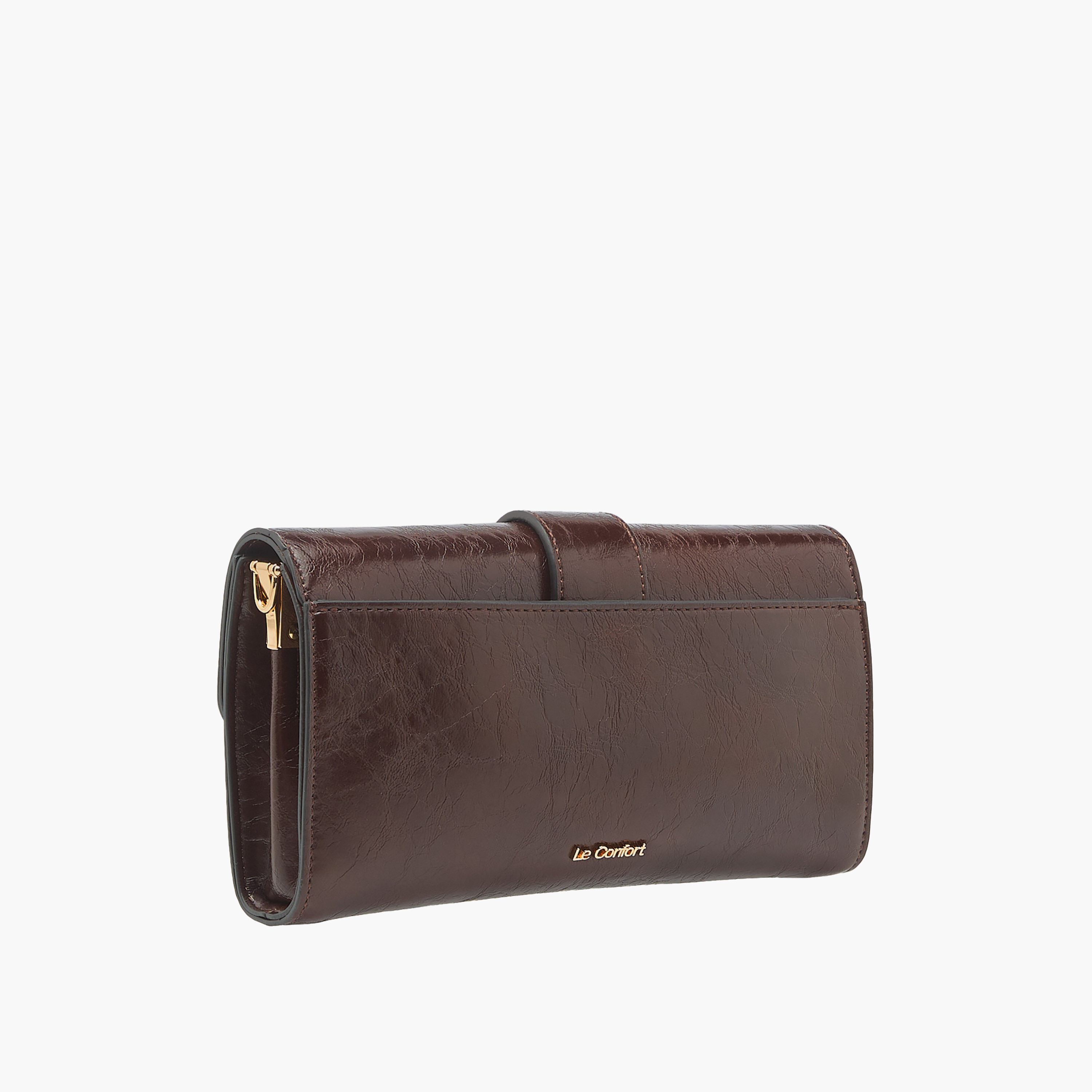 Le Confort Solid Crossbody Bag with Button Closure and Chain Strap-women-bagsandwallets-handbags-image-4