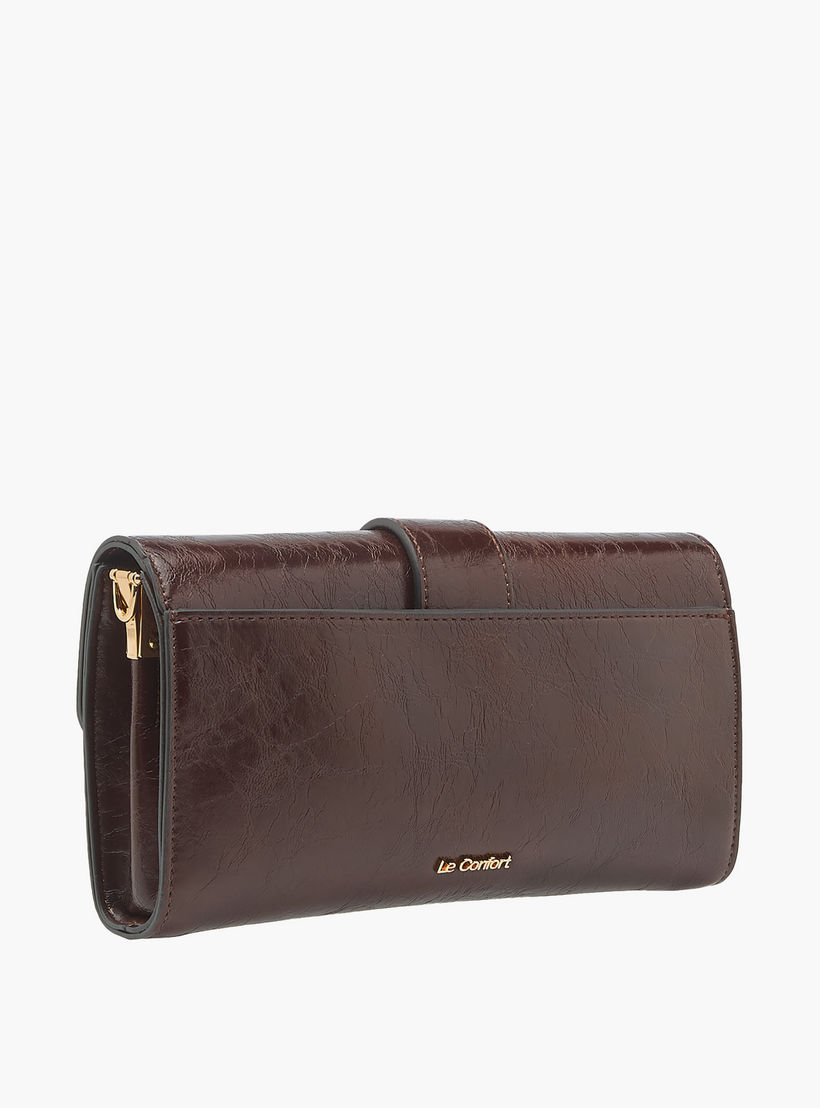 Le Confort Solid Crossbody Bag with Button Closure and Chain Strap-women-bagsandwallets-handbags-image-4