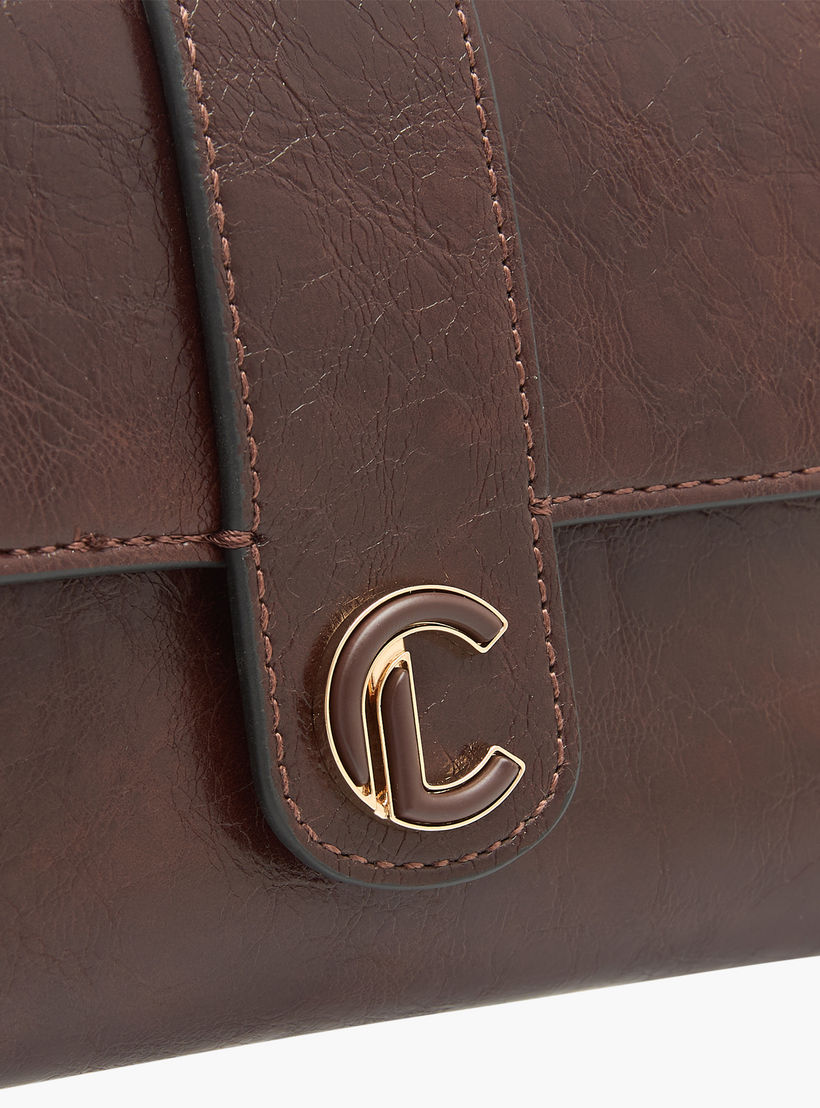 Le Confort Solid Crossbody Bag with Button Closure and Chain Strap-women-bagsandwallets-handbags-image-6