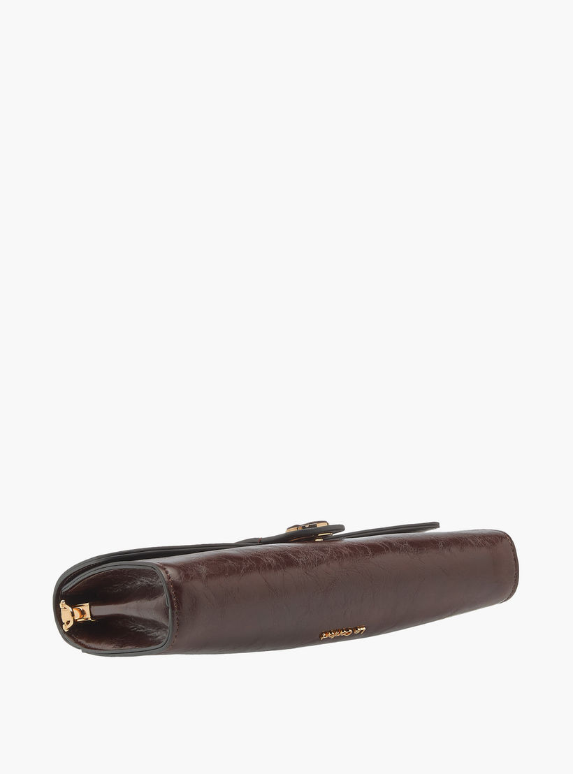 Le Confort Solid Crossbody Bag with Button Closure and Chain Strap-women-bagsandwallets-handbags-image-8