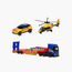 مجموعة سيارات وشاحنة وفولفو وطائرة هليكوبتر من ديكي توي-toys-playvehicles-vehicleplaysets-image-12