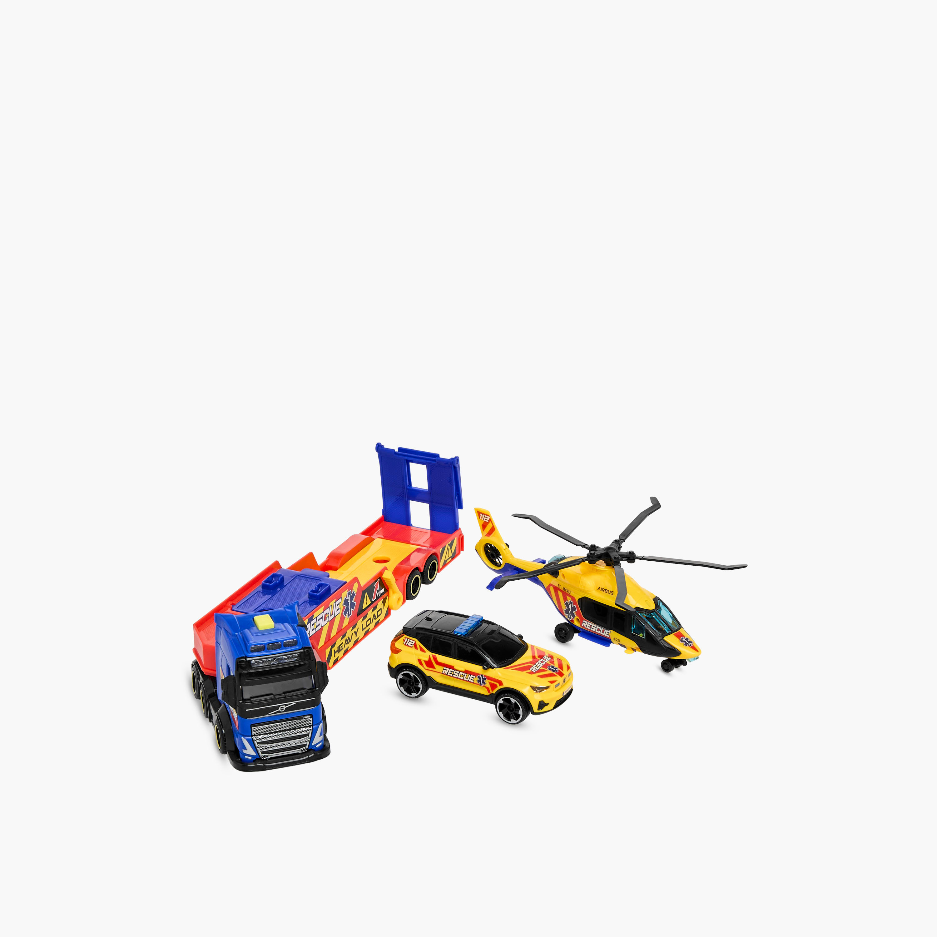 DICKIE TOYS Toy Volvo Truck with Car and Helicopter-toys-playvehicles-vehicleplaysets-image-2