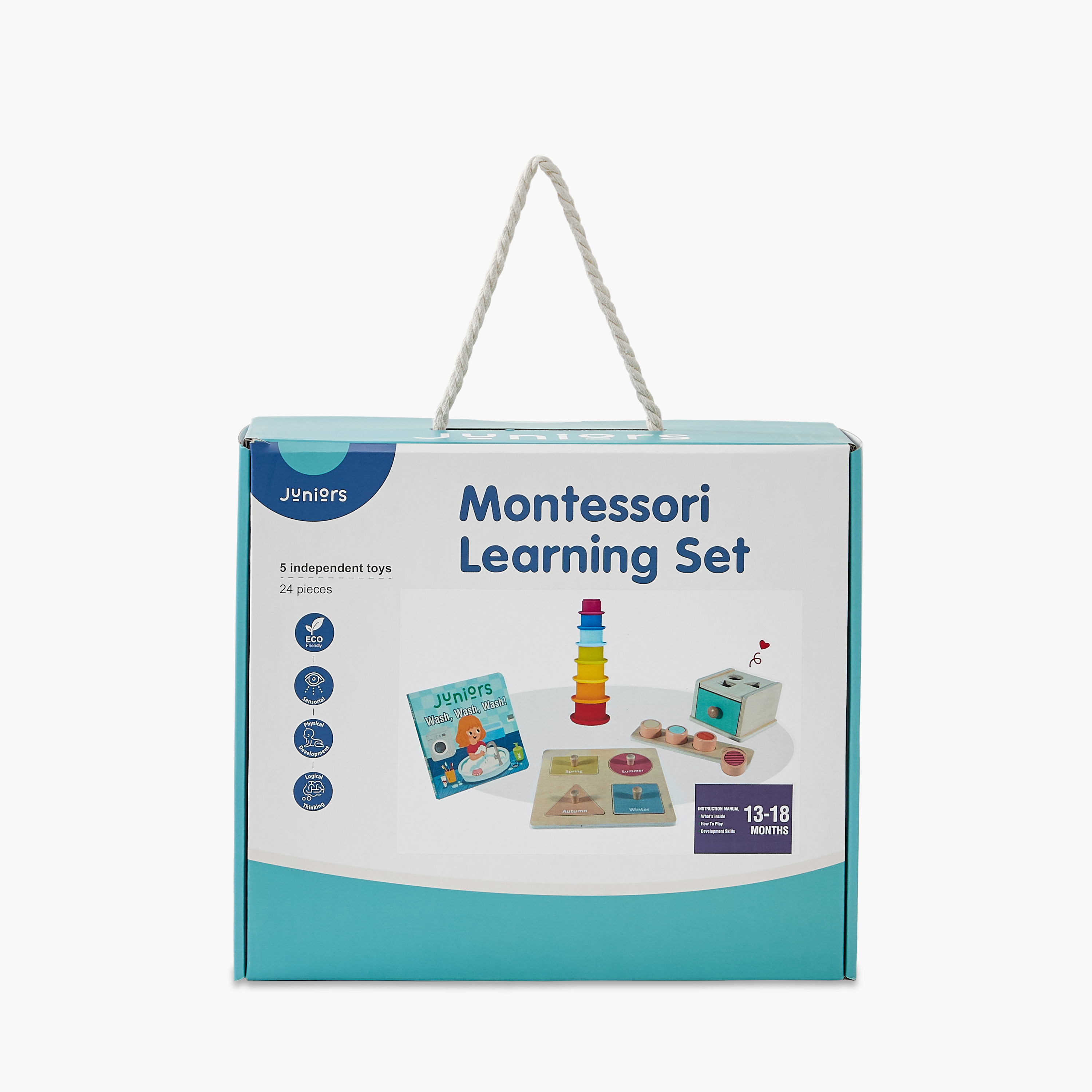 طقم ألعاب تعليمية مونتيسوري من جونيورز - 13 إلى 18 شهرًا-toys-babyandtoddlertoys-learningtoys-image-1