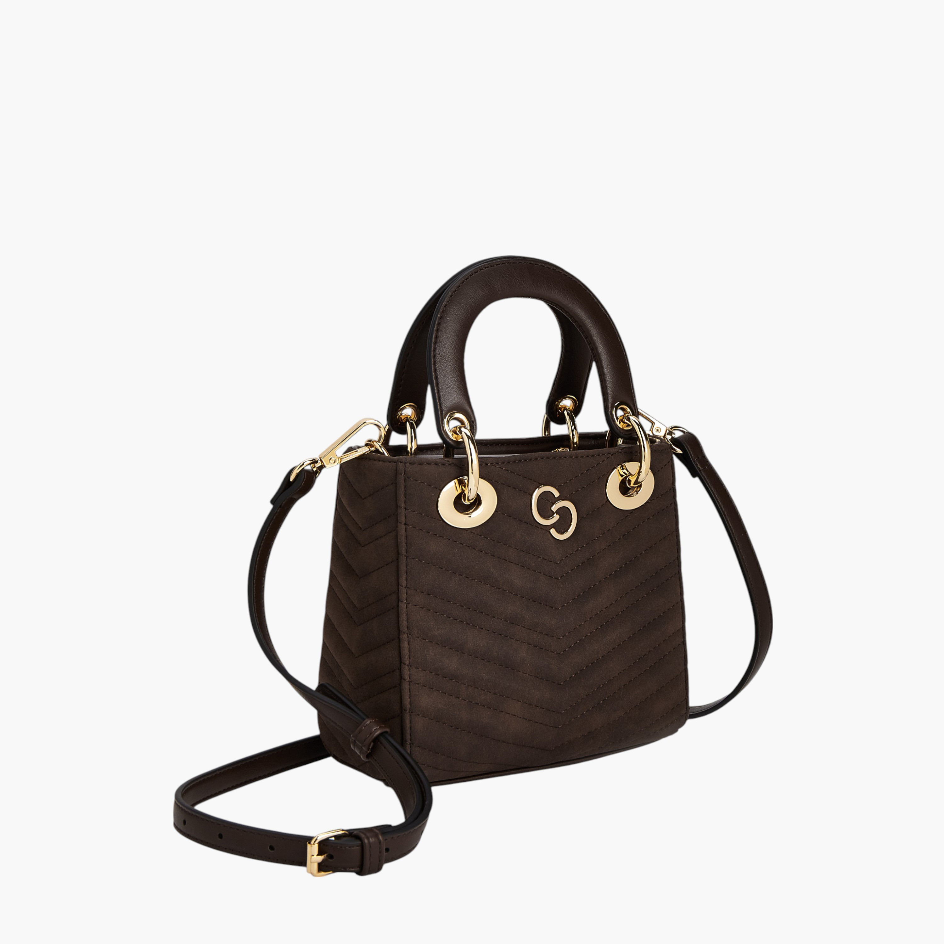 Celeste Quilted Tote Bag with Detachable Strap and Zip Closure-women-bagsandwallets-handbags-image-3