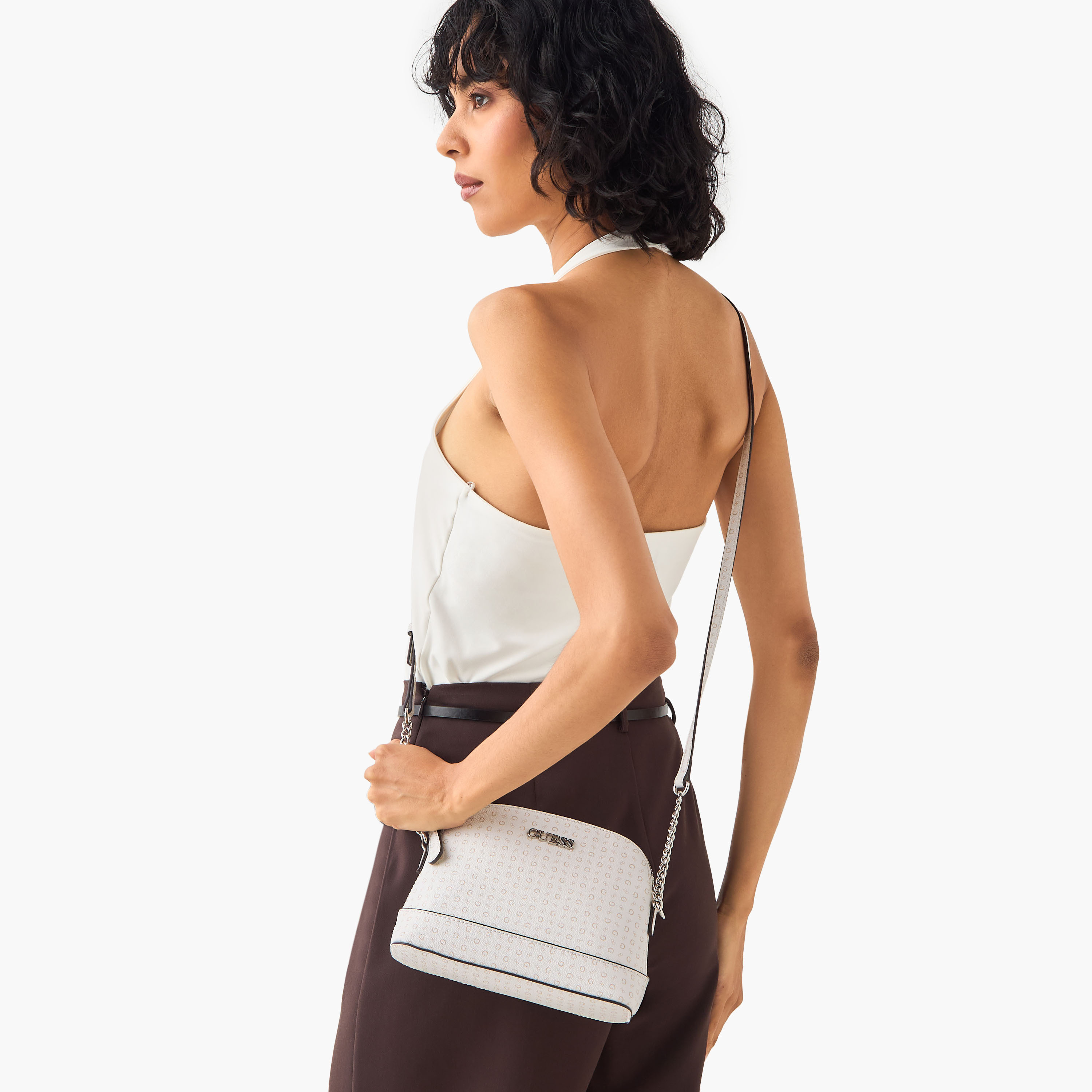 Guess Tidewood Monogram Textured Crossbody Bag with Adjustable Strap-women-bagsandwallets-handbags-image-2