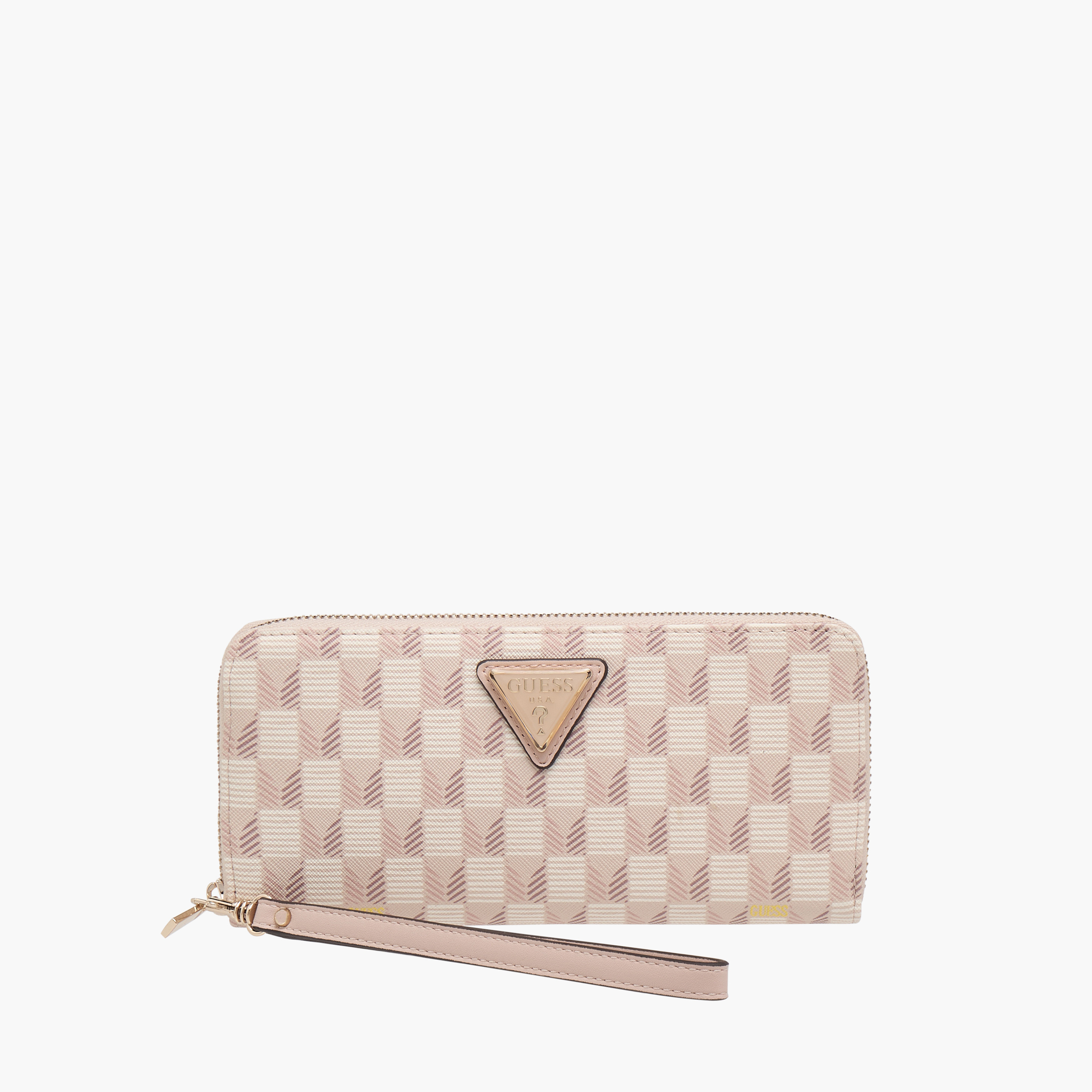 محفظة بطبعات موجه هندسية وسحاب دائري من جيس-women-bagsandwallets-wallets-image-1