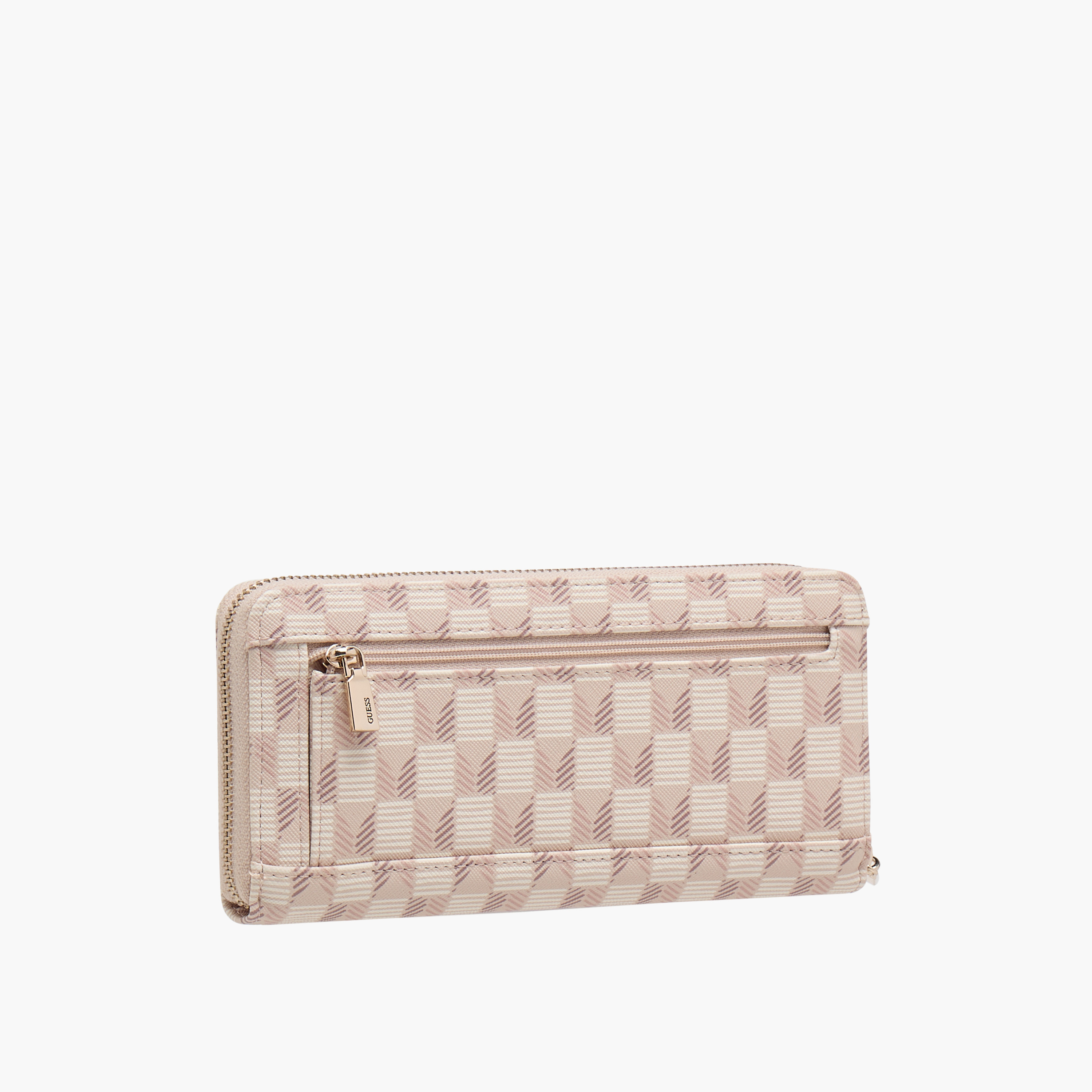 محفظة بطبعات موجه هندسية وسحاب دائري من جيس-women-bagsandwallets-wallets-image-2