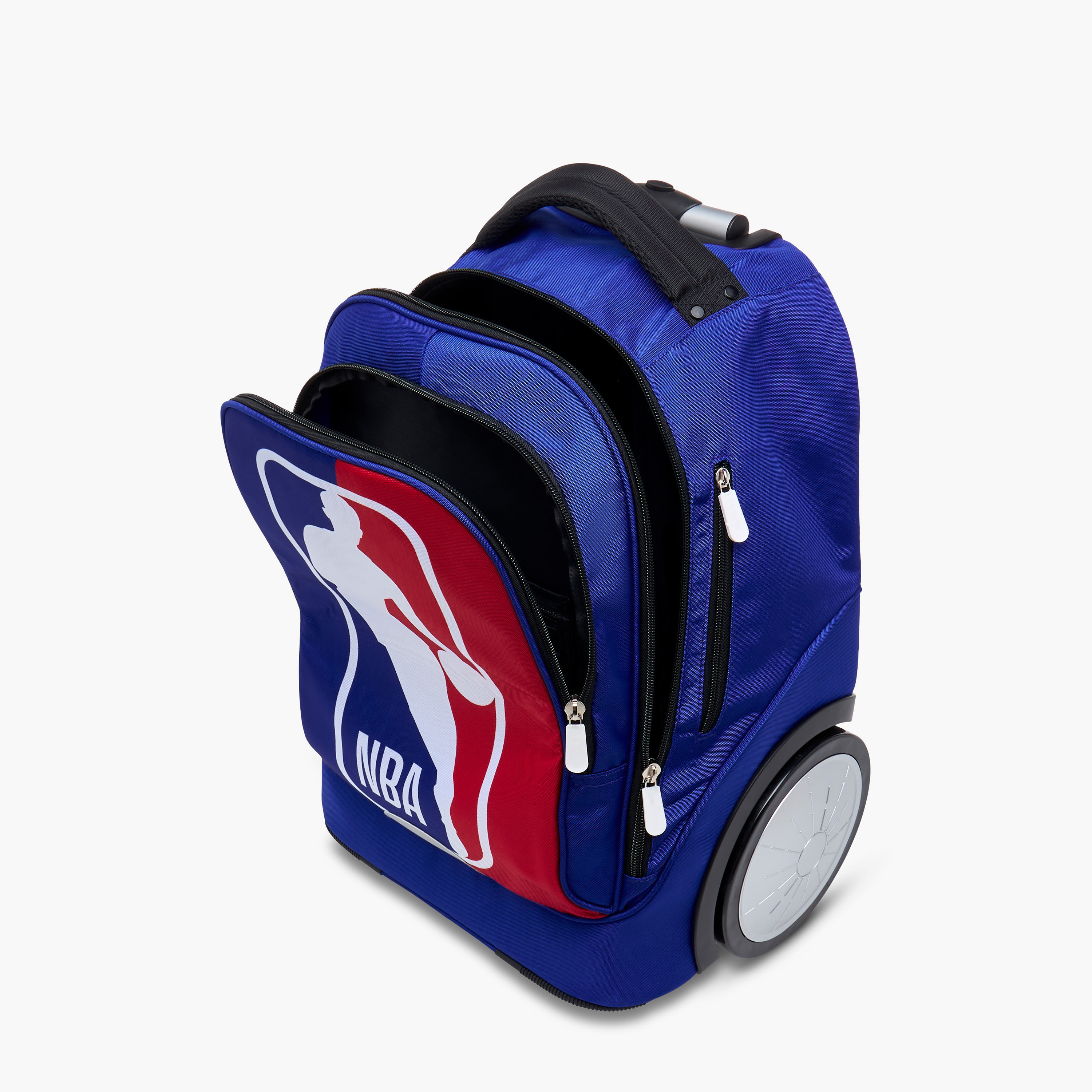 NBA Graphic Trolley Bag for Boys 8-13 Years with Adjustable Handle Height -school-bagsandbackpacks-trolleybags-image-17