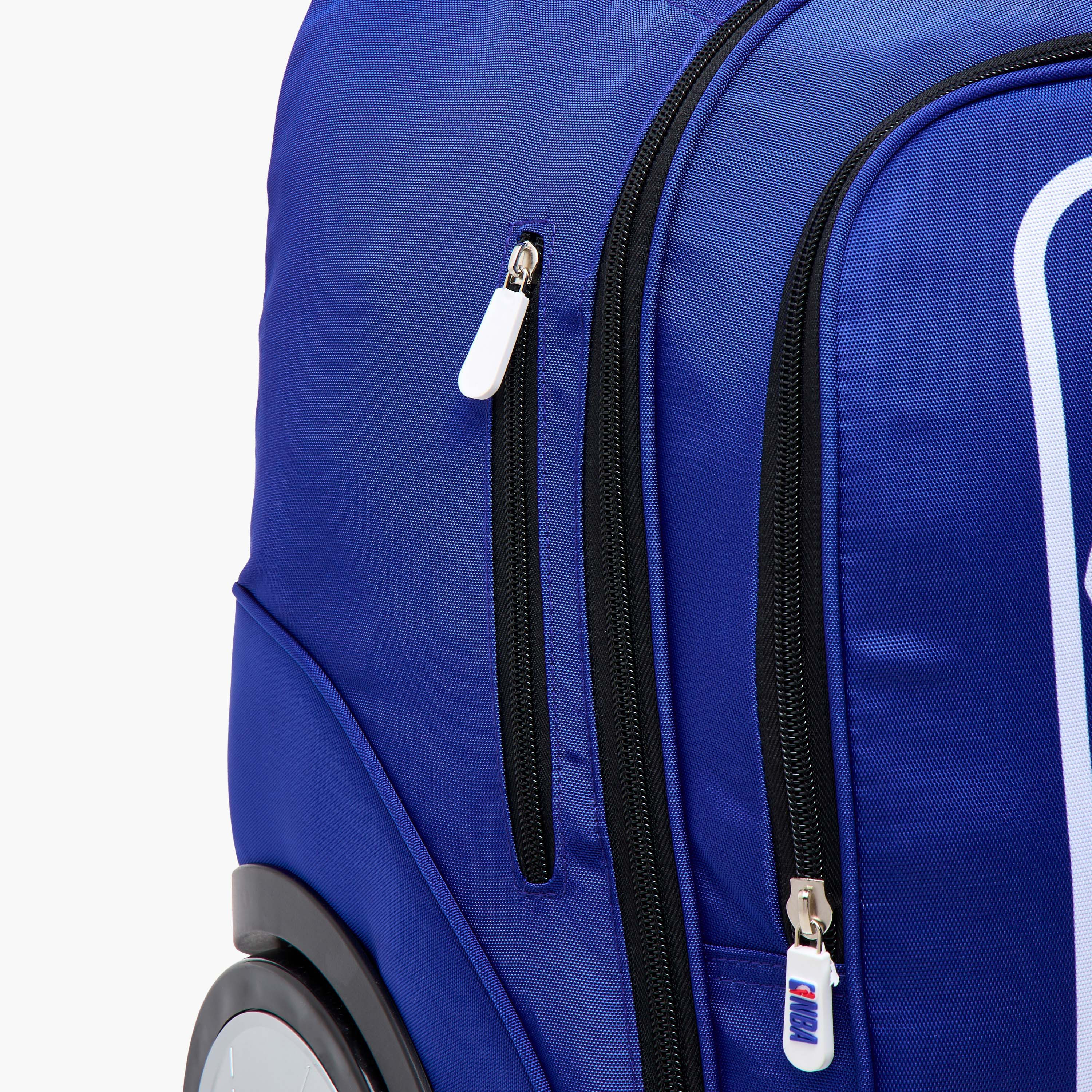 NBA Graphic Trolley Bag for Boys 8-13 Years with Adjustable Handle Height -school-bagsandbackpacks-trolleybags-image-11