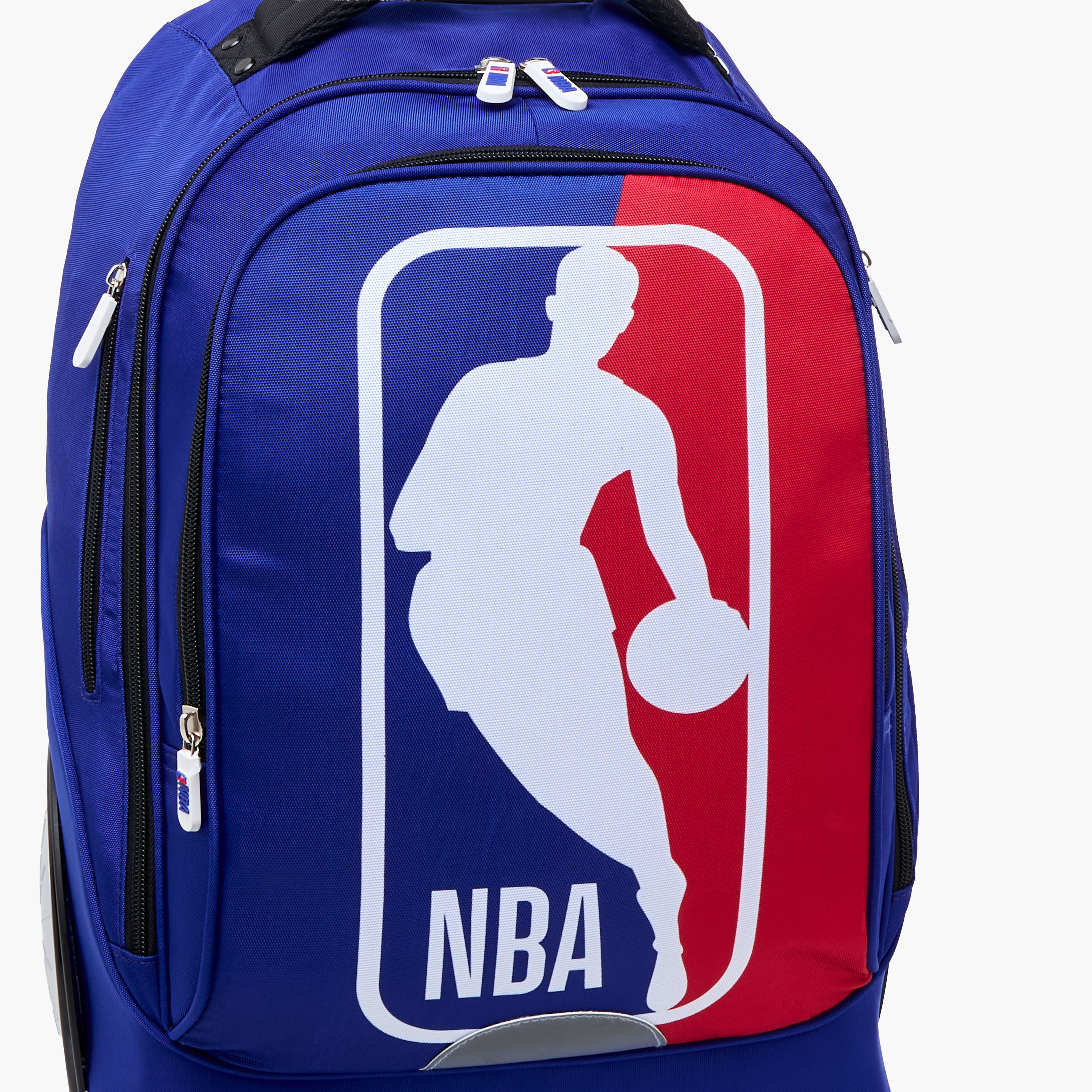 NBA Graphic Trolley Bag for Boys 8-13 Years with Adjustable Handle Height -school-bagsandbackpacks-trolleybags-image-12