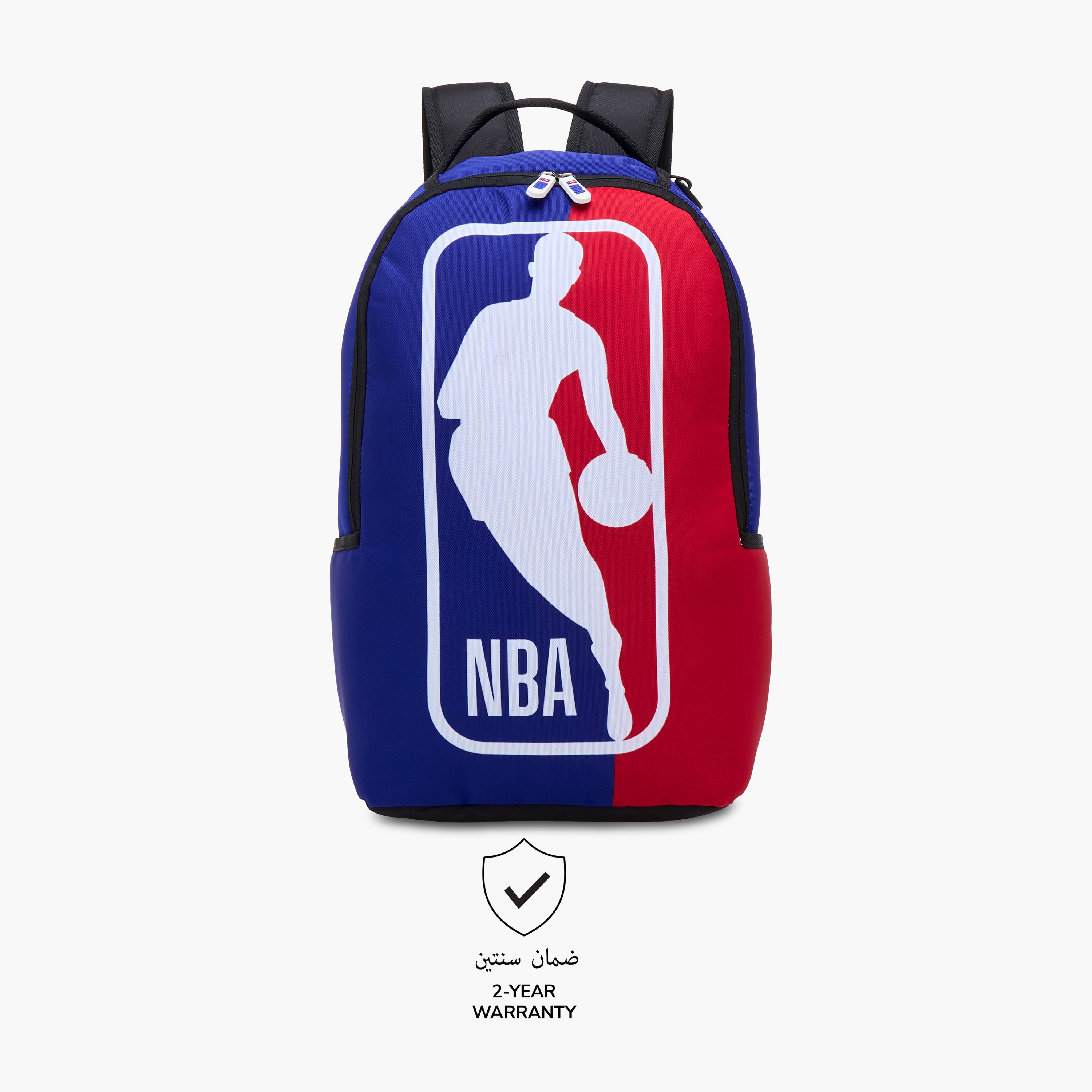 NBA Logo Print Backpack with Adjustable Shoulder Straps and Zip Closure - 17 inches-school-bagsandbackpacks-backpacks-image-6