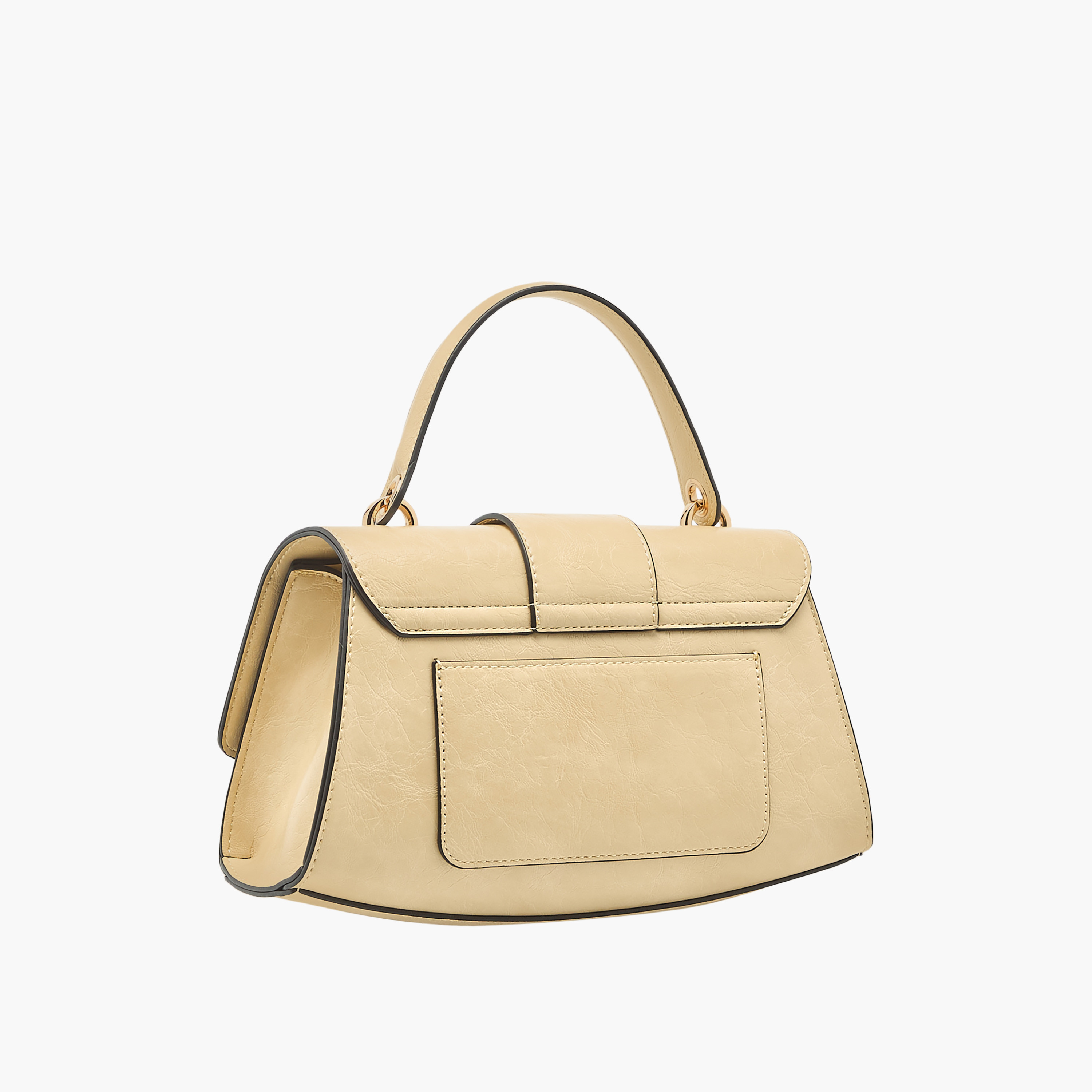 شنطة ساتشيل سادة بزر إغلاق وحزام قابل للفصل من لو كونفورت-women-bagsandwallets-handbags-image-4