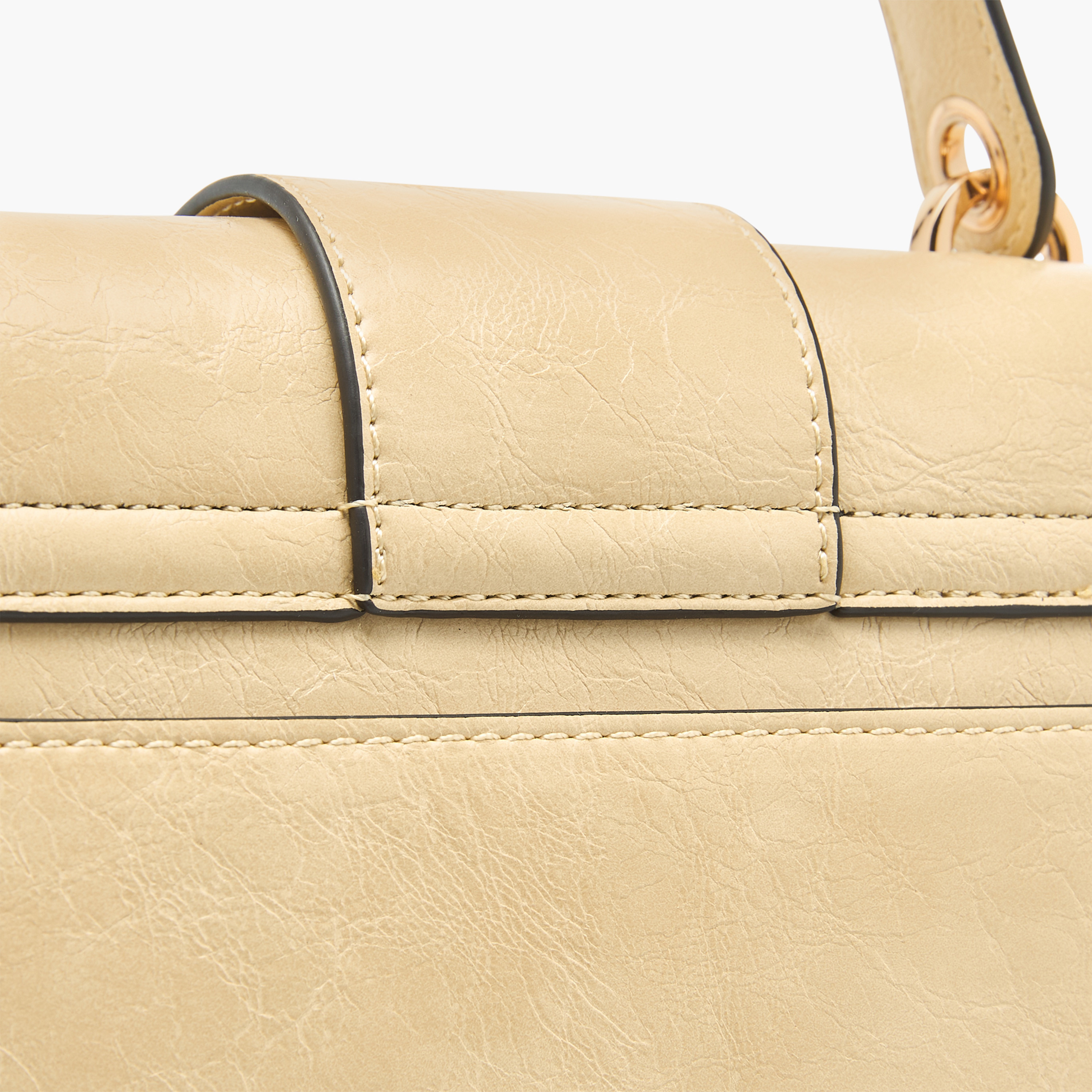 شنطة ساتشيل سادة بزر إغلاق وحزام قابل للفصل من لو كونفورت-women-bagsandwallets-handbags-image-7