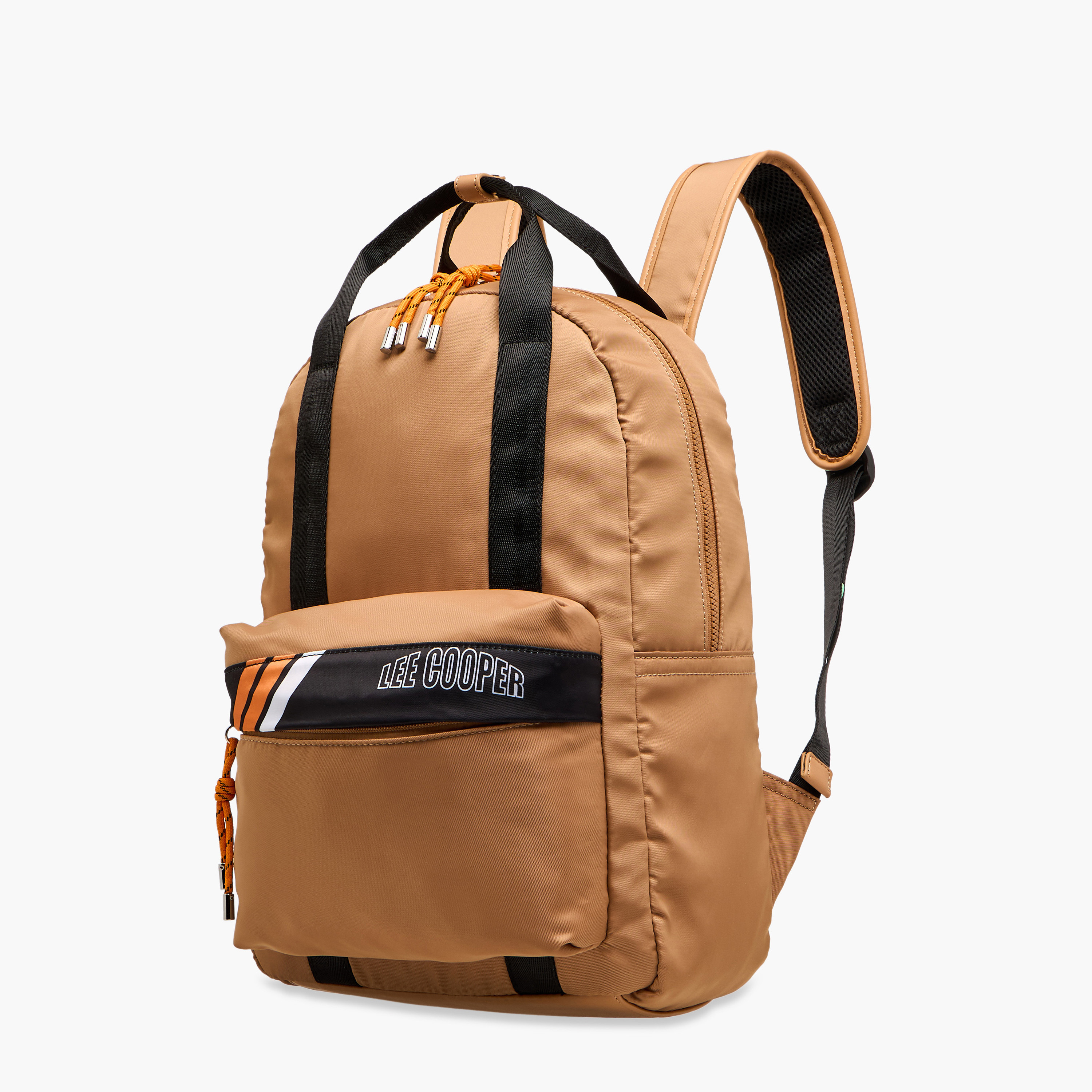 Lee Cooper Colourblock Backpack with Adjustable Shoulder Straps and Zip Closure - 13x30x40 cm-men-bags-image-2