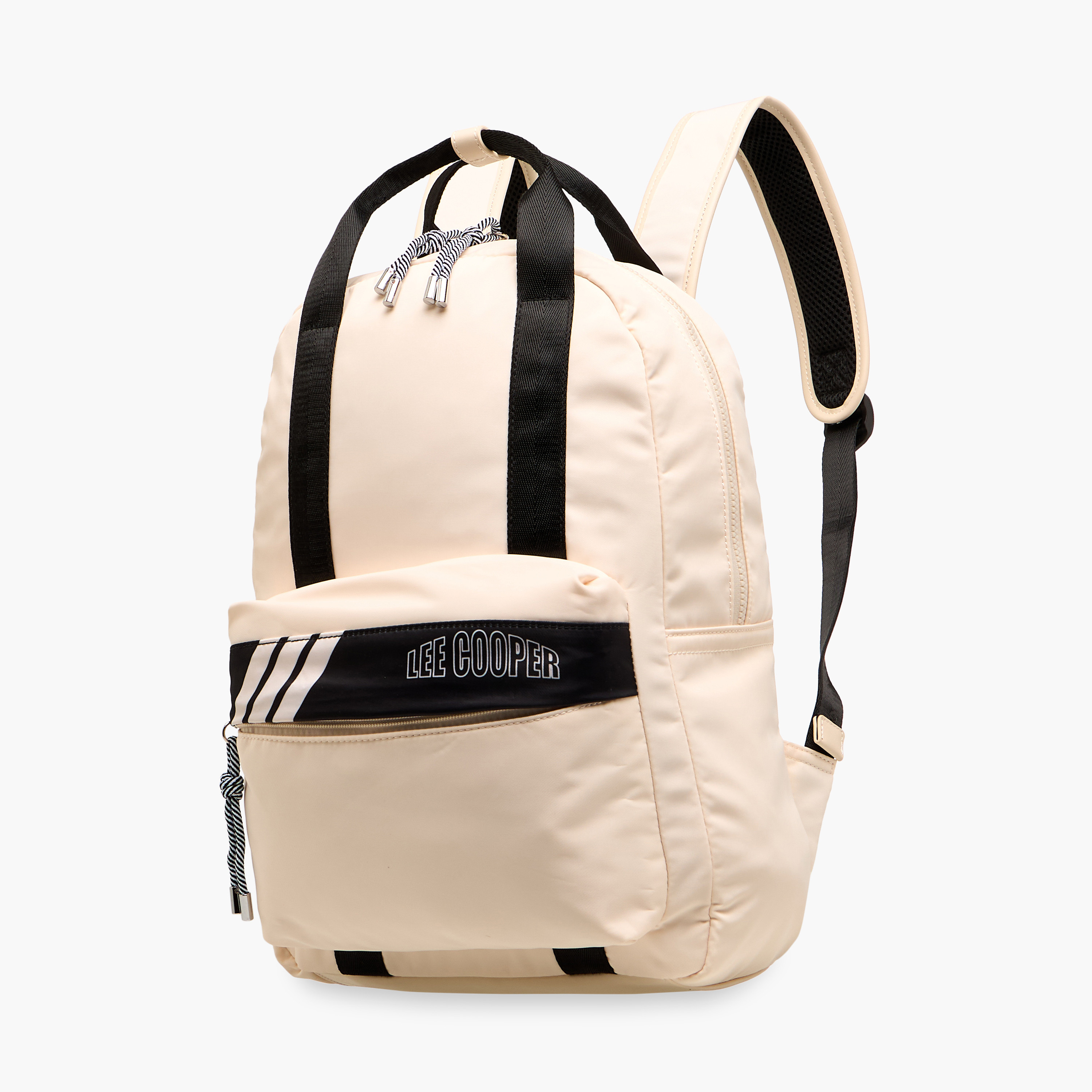 Lee Cooper Colourblock Backpack with Adjustable Shoulder Straps and Zip Closure - 13x30x40 cm-men-bags-image-2