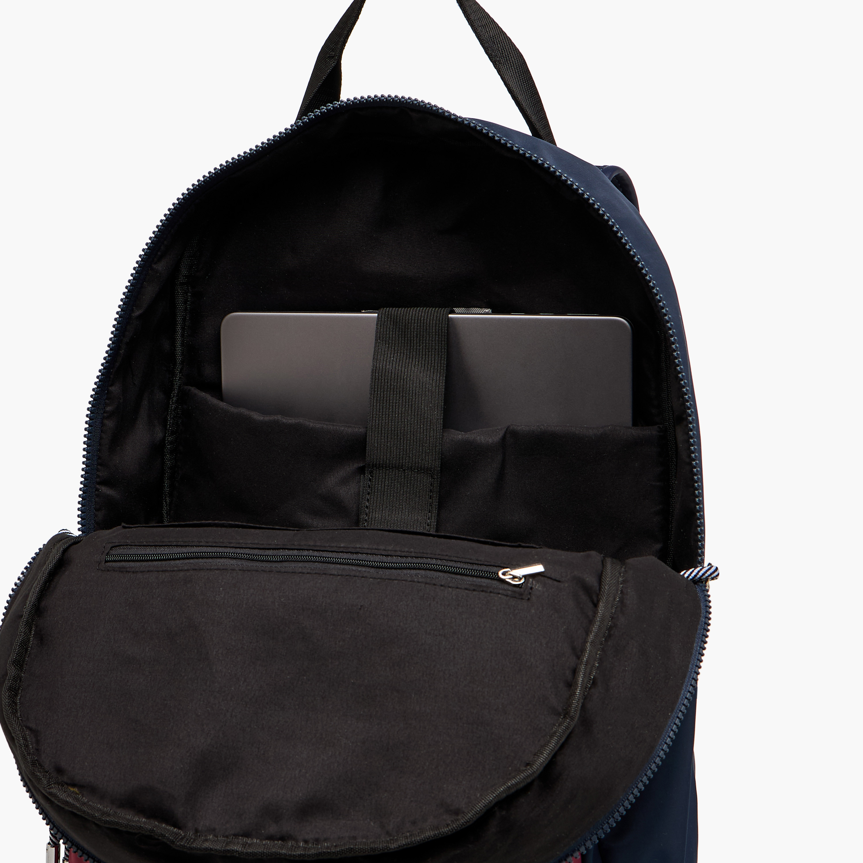 Lee Cooper Colourblock Backpack with Adjustable Shoulder Straps and Zip Closure - 13x30x40 cm-men-bags-image-7