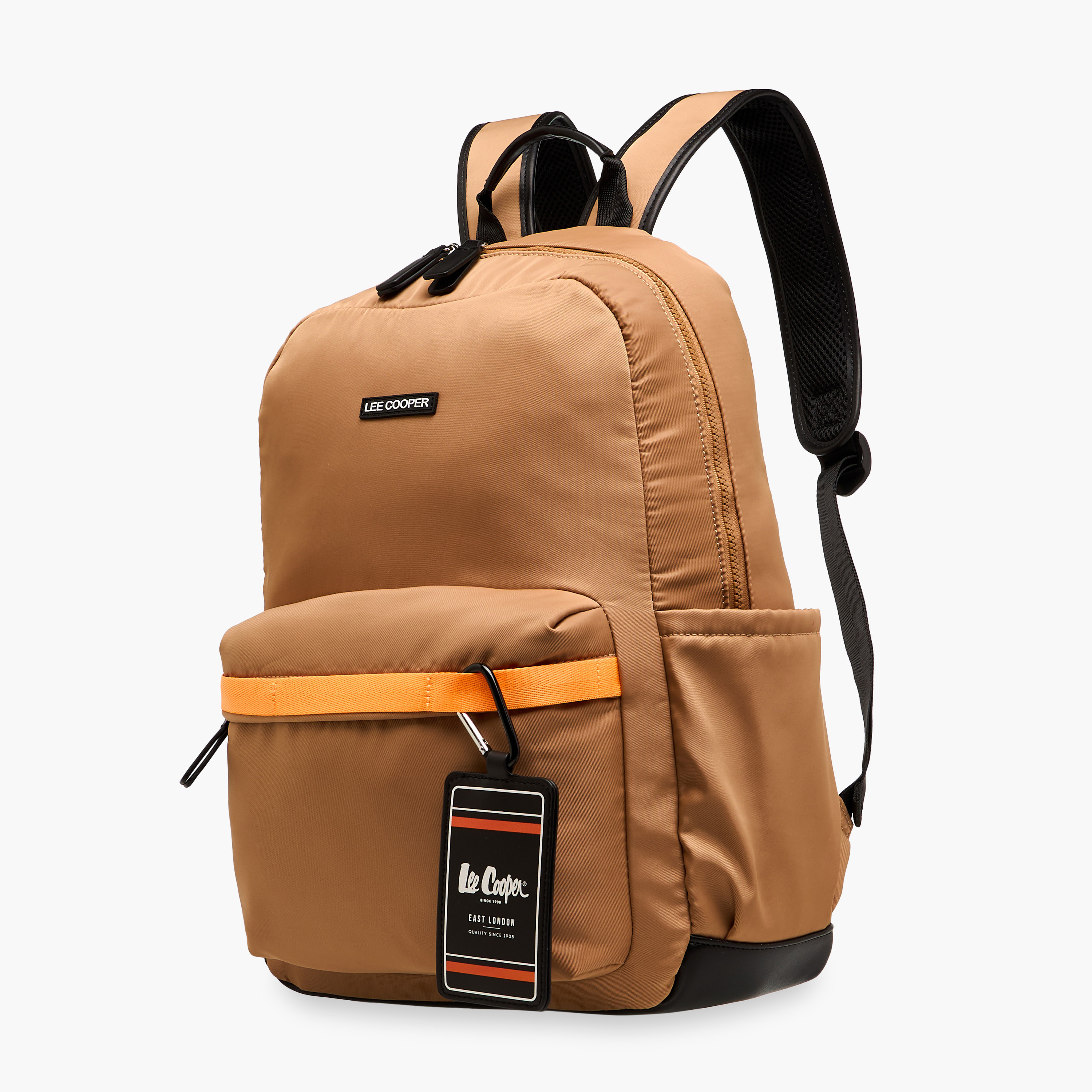 Lee Cooper Colourblock Backpack with Adjustable Shoulder Straps and Zip Closure - 13x30x41 cm-men-bags-image-2