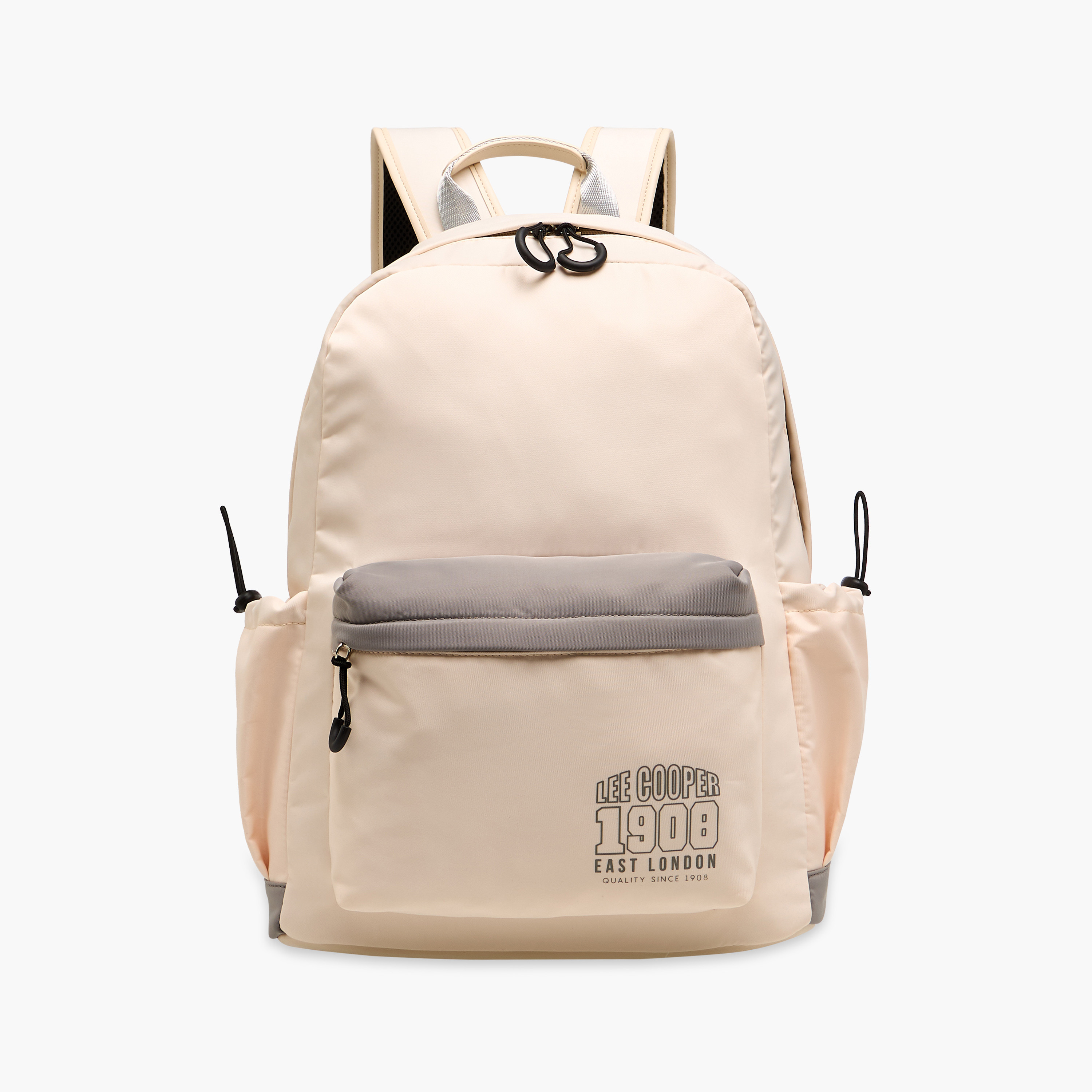 Lee Cooper Printed Backpack with Adjustable Shoulder Straps and Zip Closure - 13x30x41 cm-men-bags-image-1