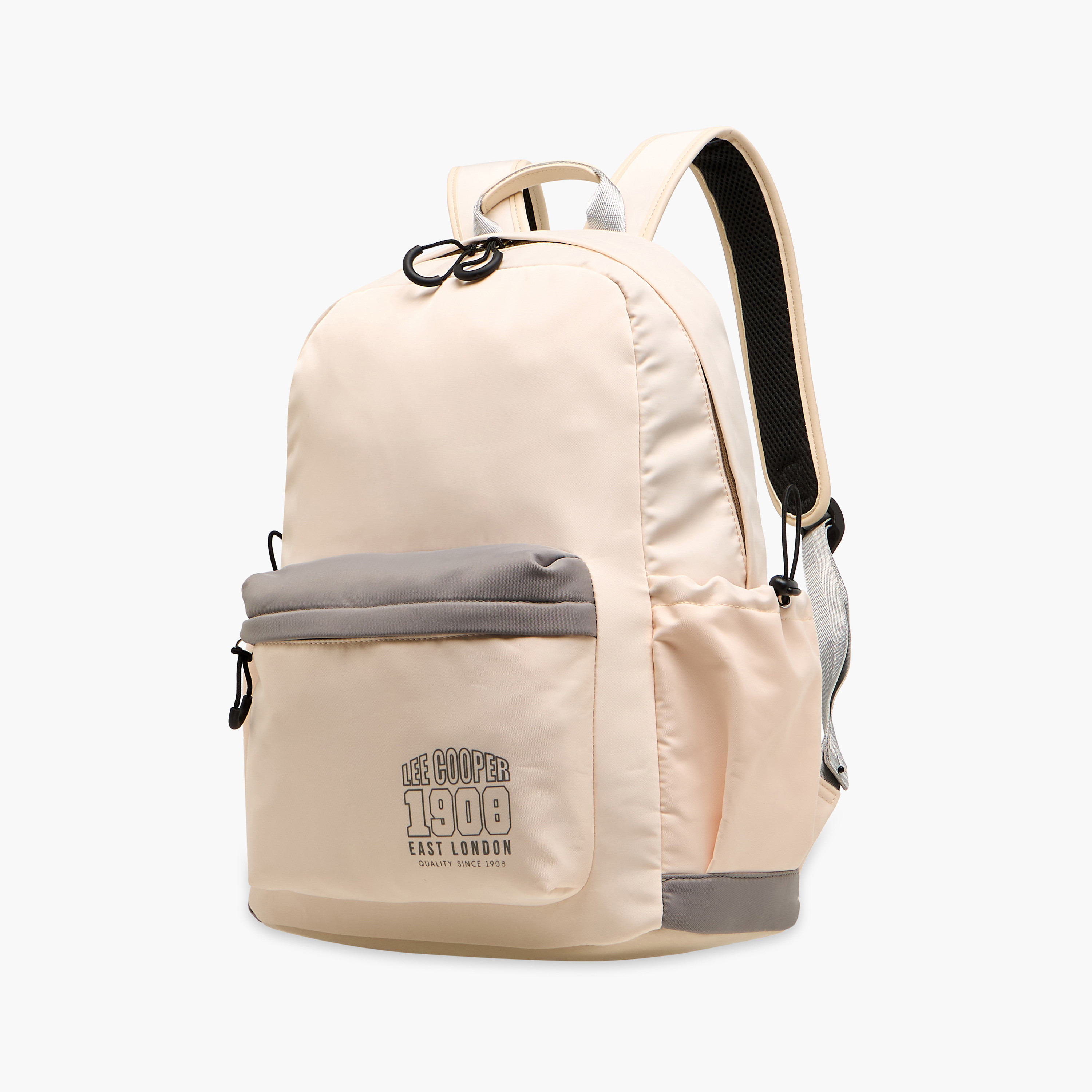 Lee Cooper Printed Backpack with Adjustable Shoulder Straps and Zip Closure - 13x30x41 cm-men-bags-image-2