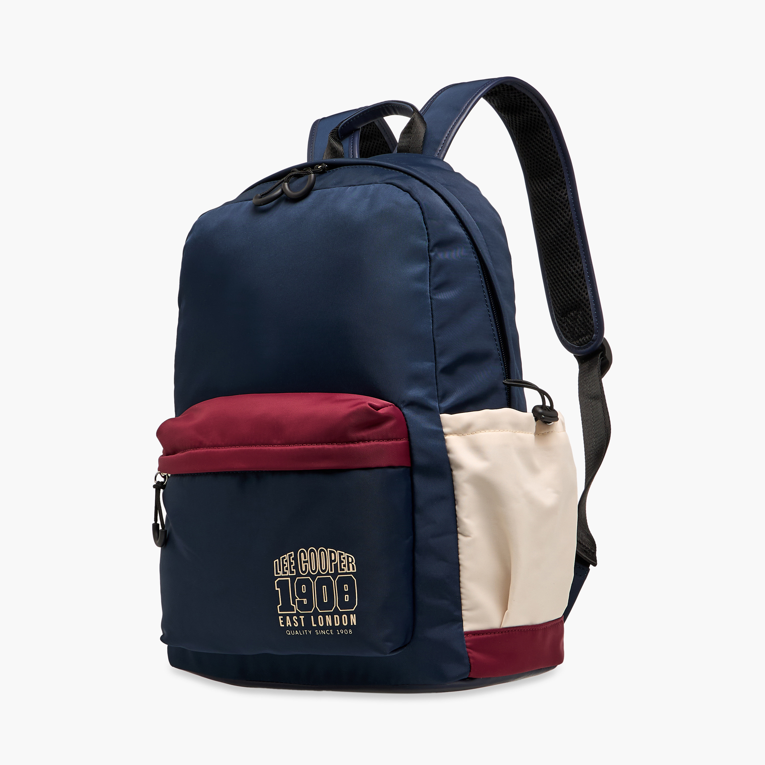 Lee Cooper Printed Backpack with Adjustable Shoulder Straps and Zip Closure - 13x30x41 cm-men-bags-image-2