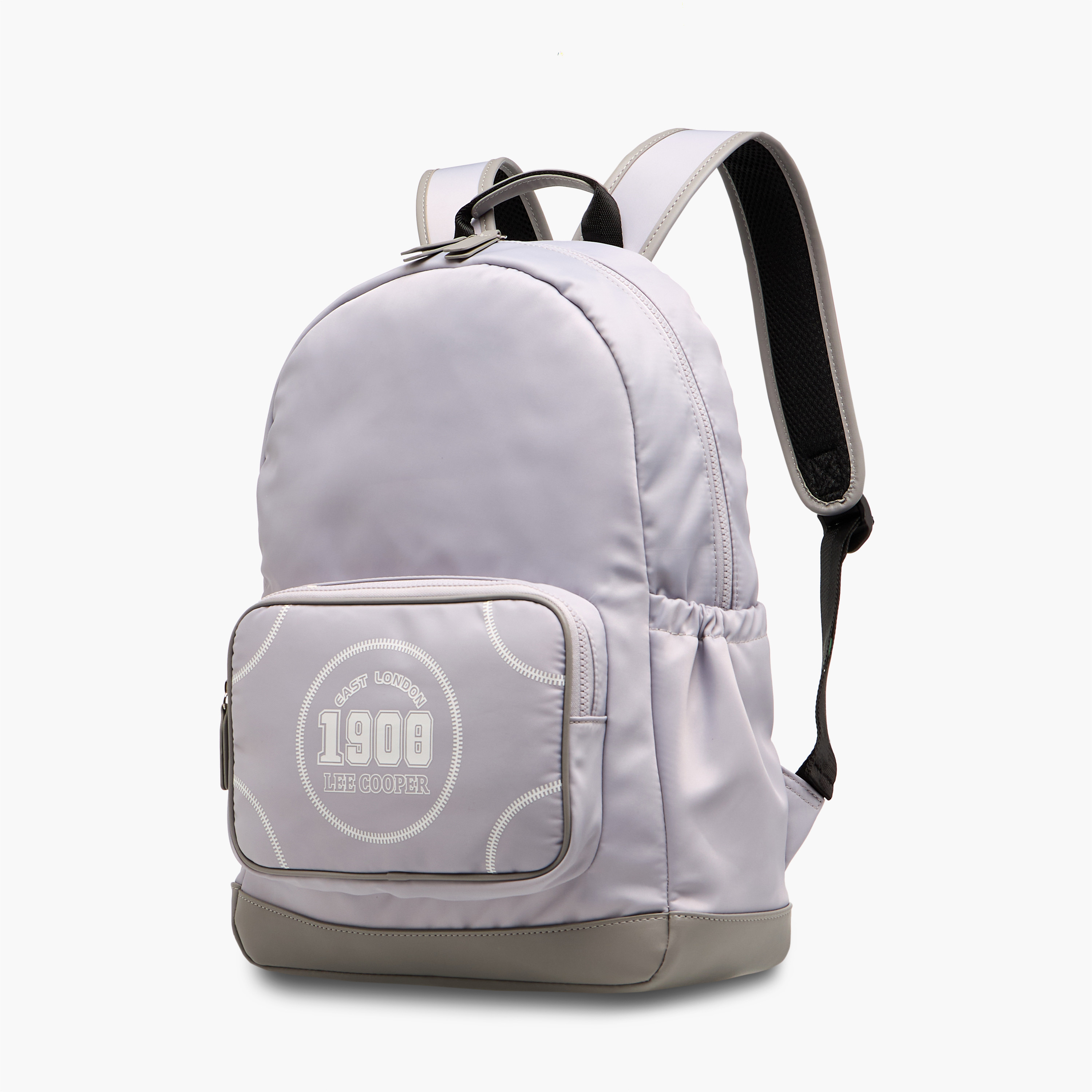 Lee Cooper Printed Backpack with Adjustable Shoulder Straps and Zip Closure - 13x30x41 cm-women-bagsandwallets-backpacks-image-2