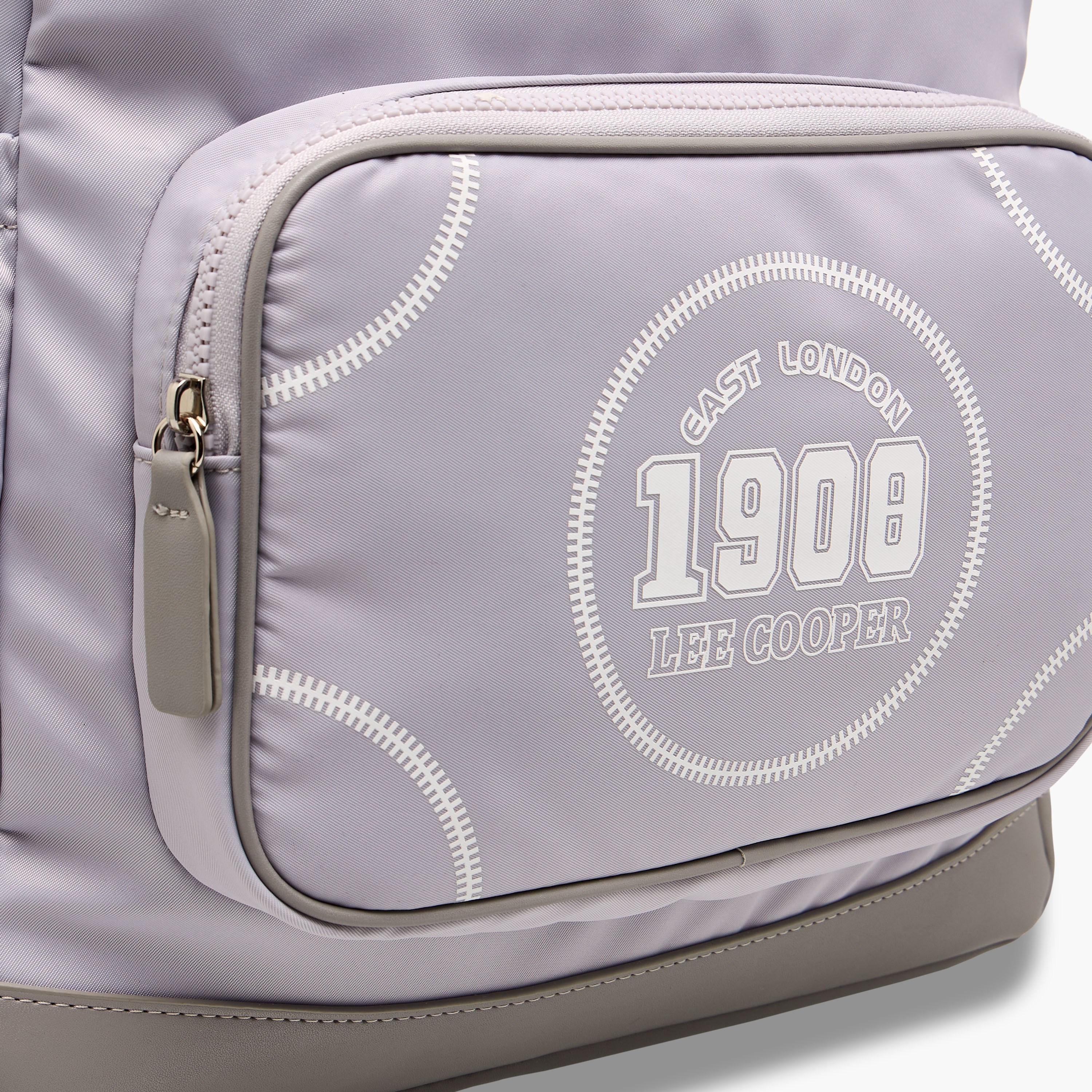 Lee Cooper Printed Backpack with Adjustable Shoulder Straps and Zip Closure - 13x30x41 cm-women-bagsandwallets-backpacks-image-4