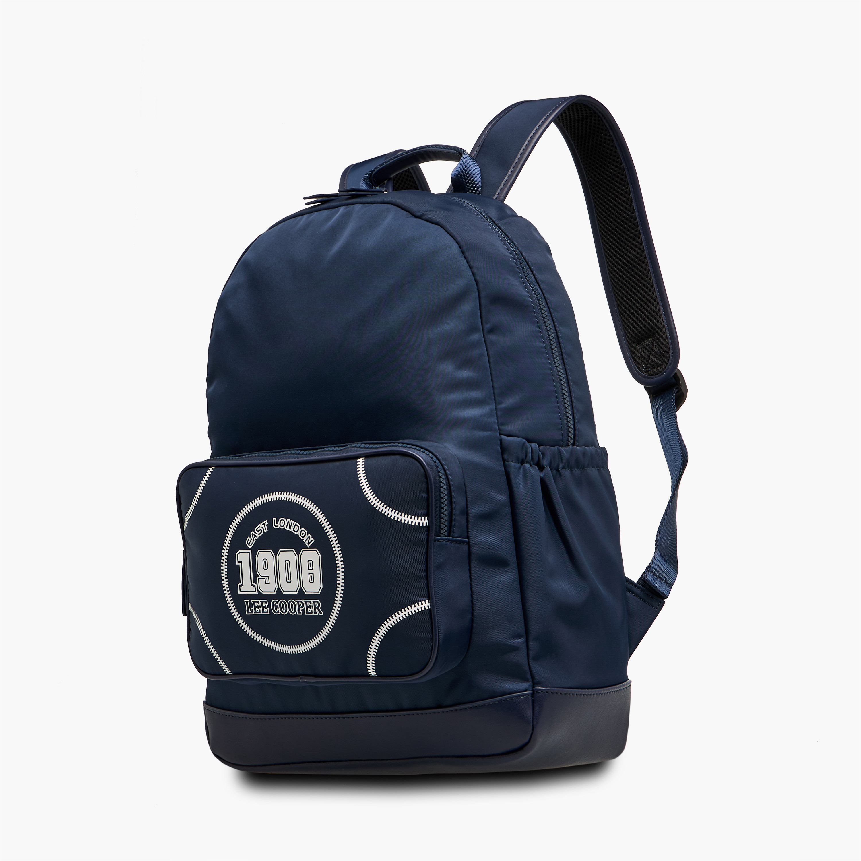 Lee Cooper Printed Backpack with Adjustable Shoulder Straps and Zip Closure - 13x30x41 cm-women-bagsandwallets-backpacks-image-2