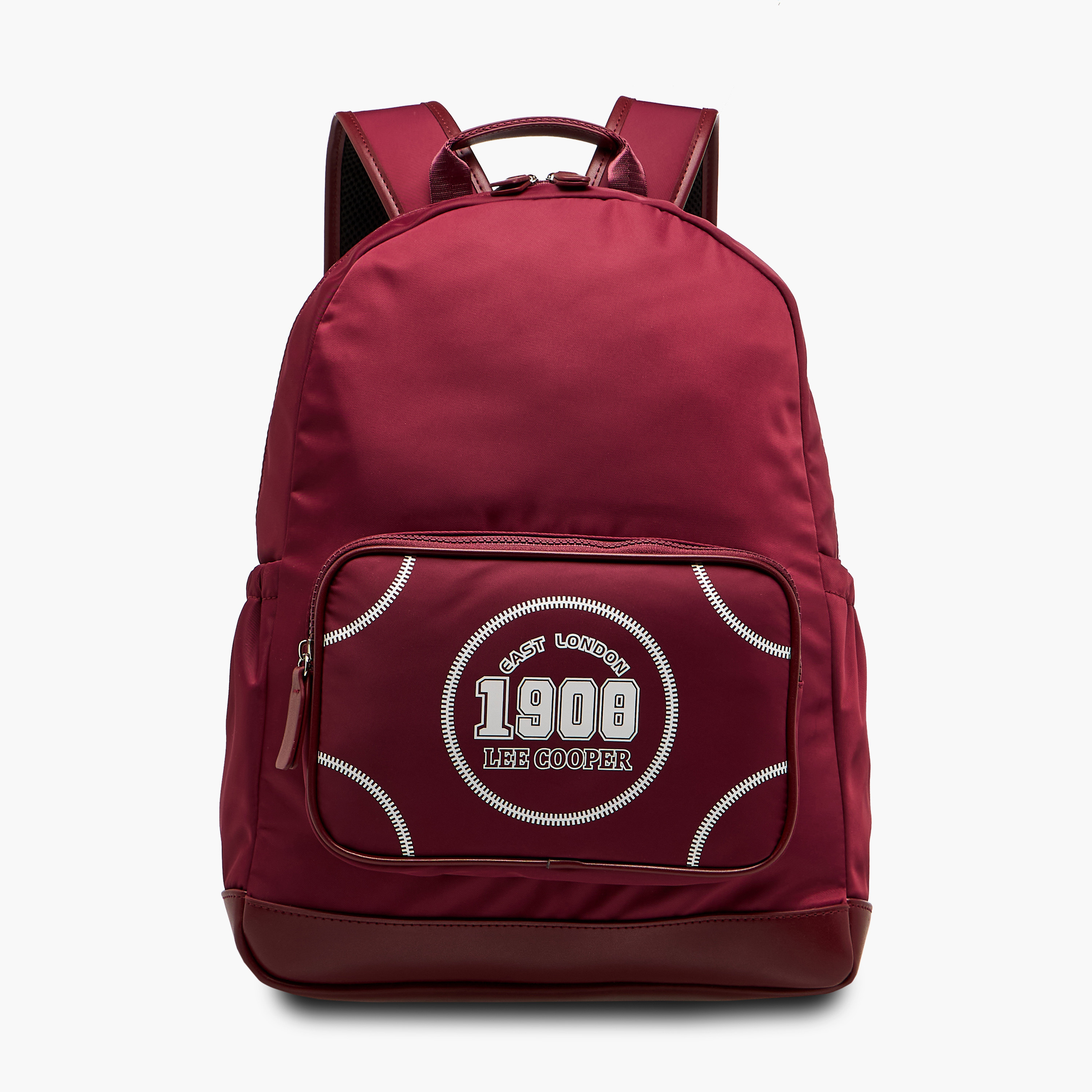 Lee Cooper Printed Backpack with Adjustable Shoulder Straps and Zip Closure - 13x30x41 cm-women-bagsandwallets-backpacks-image-1