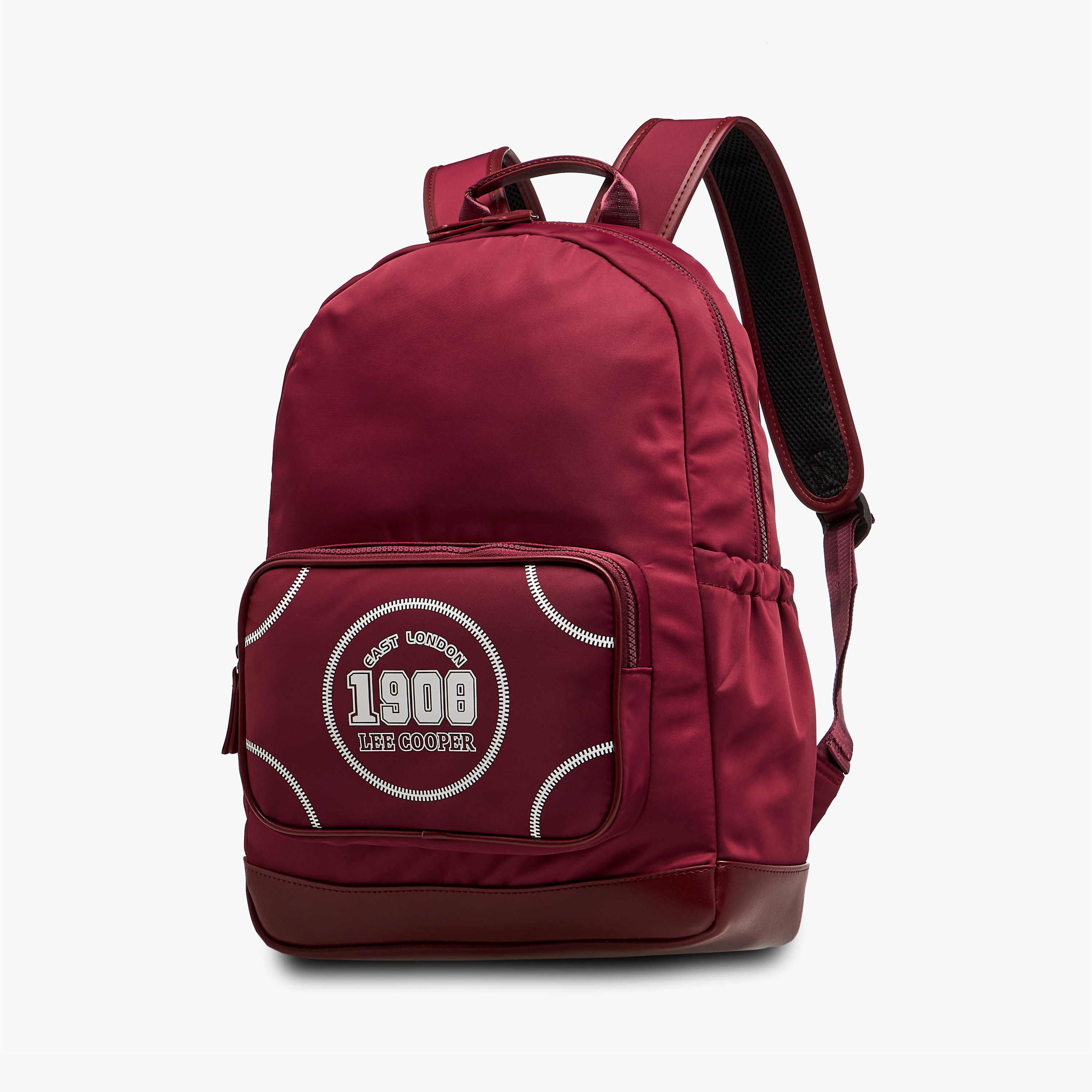 Lee Cooper Printed Backpack with Adjustable Shoulder Straps and Zip Closure - 13x30x41 cm-women-bagsandwallets-backpacks-image-2