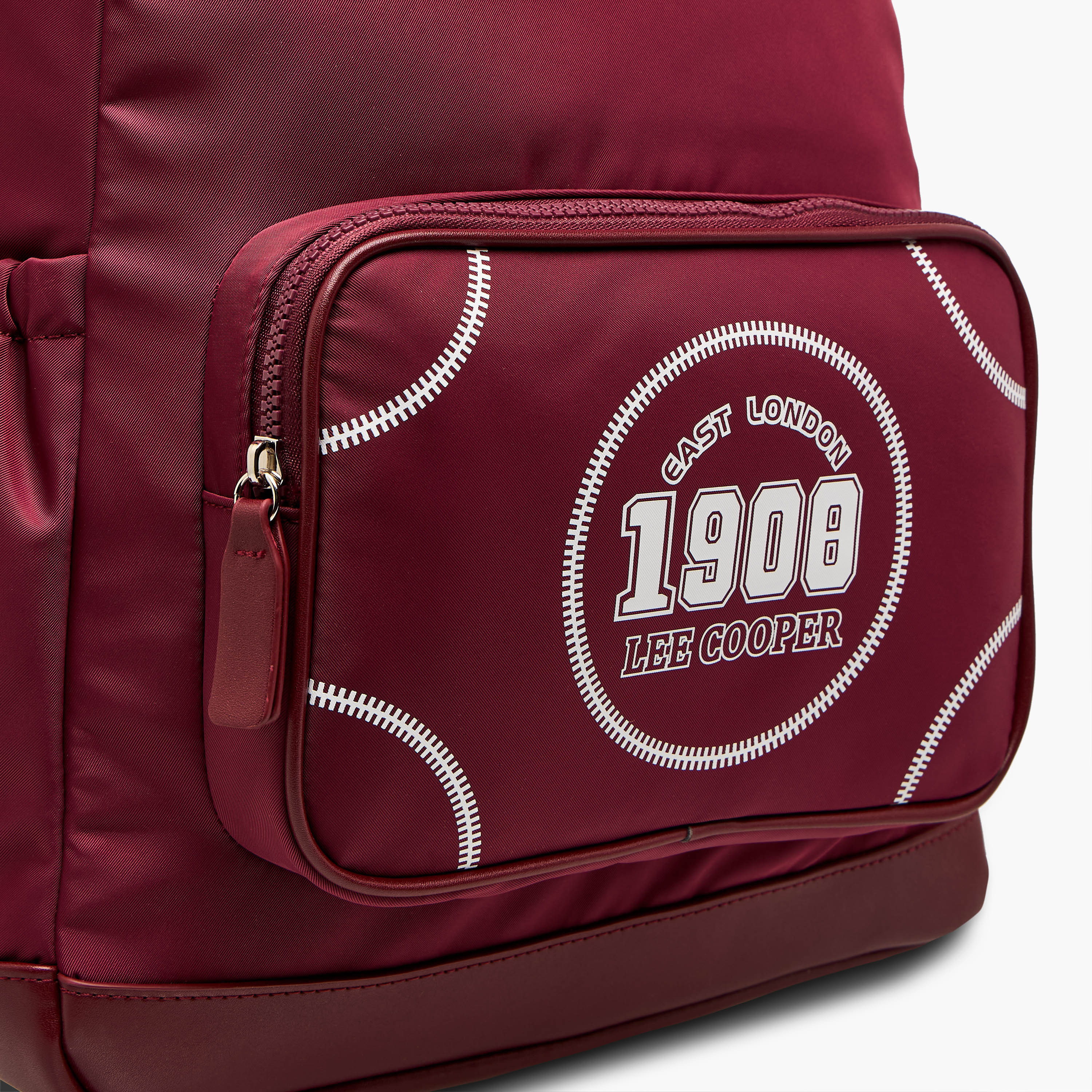 Lee Cooper Printed Backpack with Adjustable Shoulder Straps and Zip Closure - 13x30x41 cm-women-bagsandwallets-backpacks-image-4