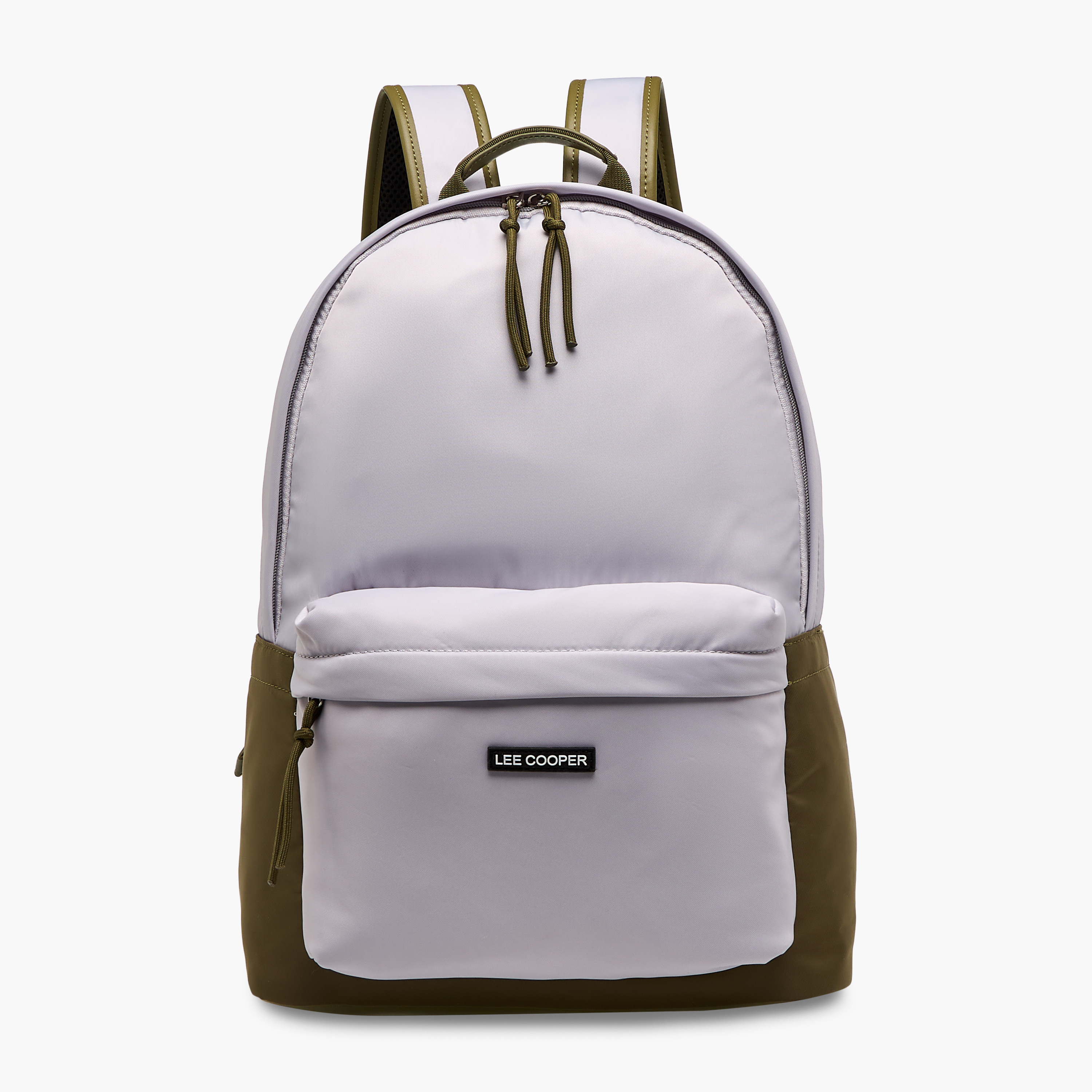 Lee Cooper Colourblock Backpack with Adjustable Shoulder Straps and Zip Closure - 15x30x40 cm-men-bags-image-1