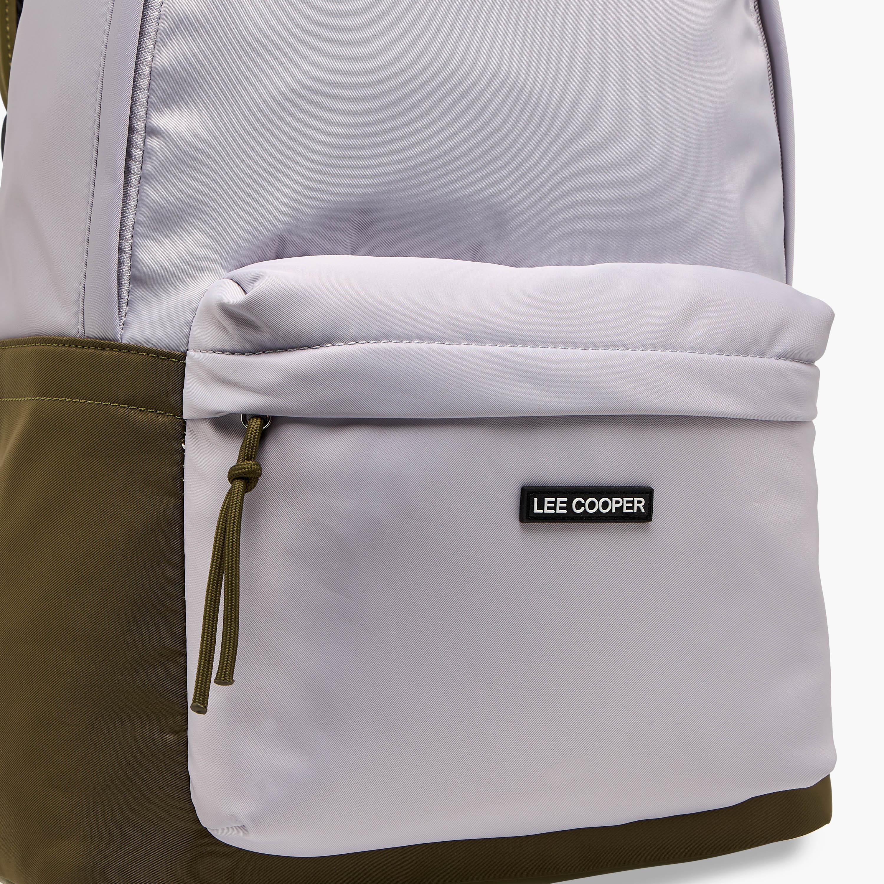 Lee Cooper Colourblock Backpack with Adjustable Shoulder Straps and Zip Closure - 15x30x40 cm-men-bags-image-4