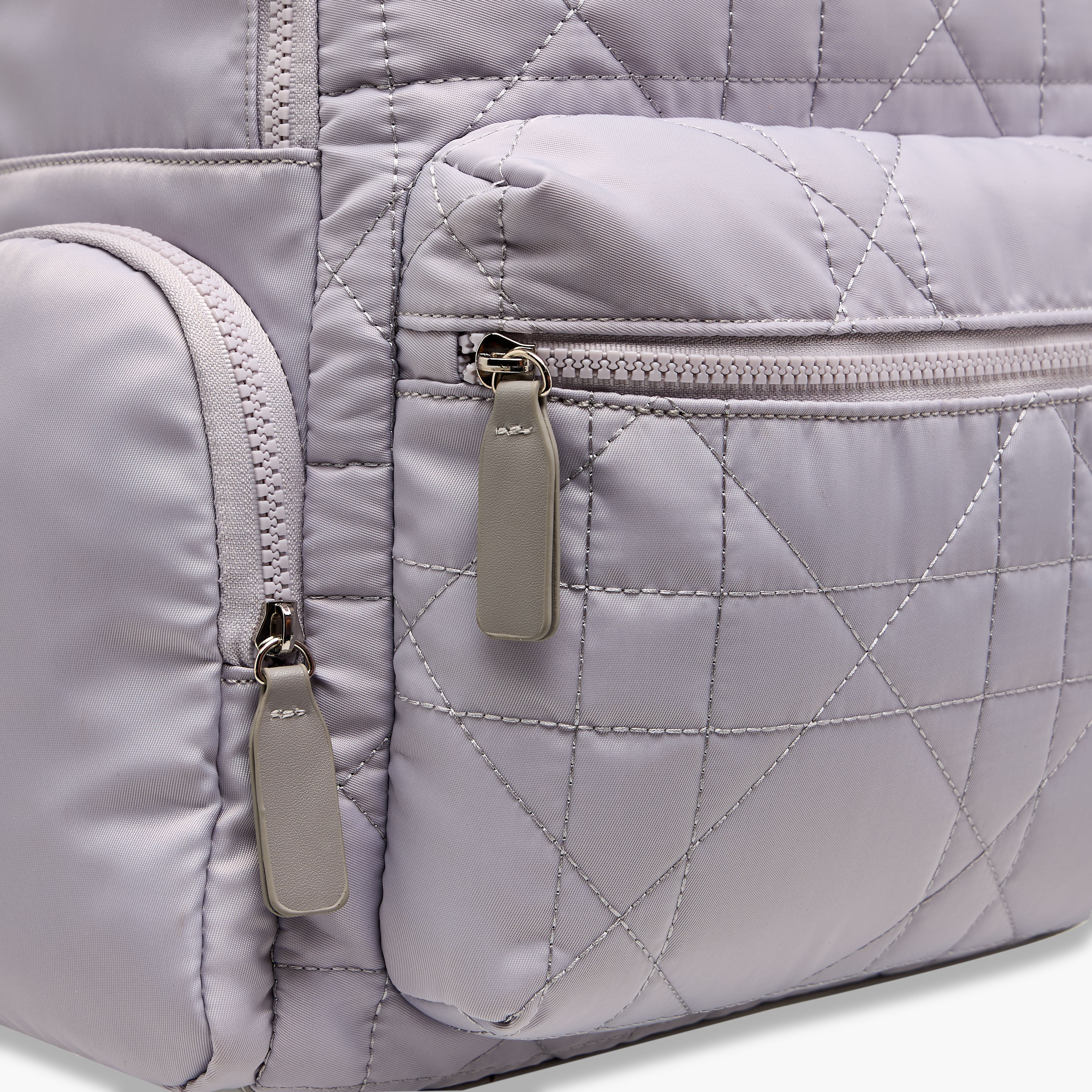 Lee Cooper Quilted Backpack with Adjustable Shoulder Straps and Zip Closure - 16x32x41 cm-men-bags-image-5
