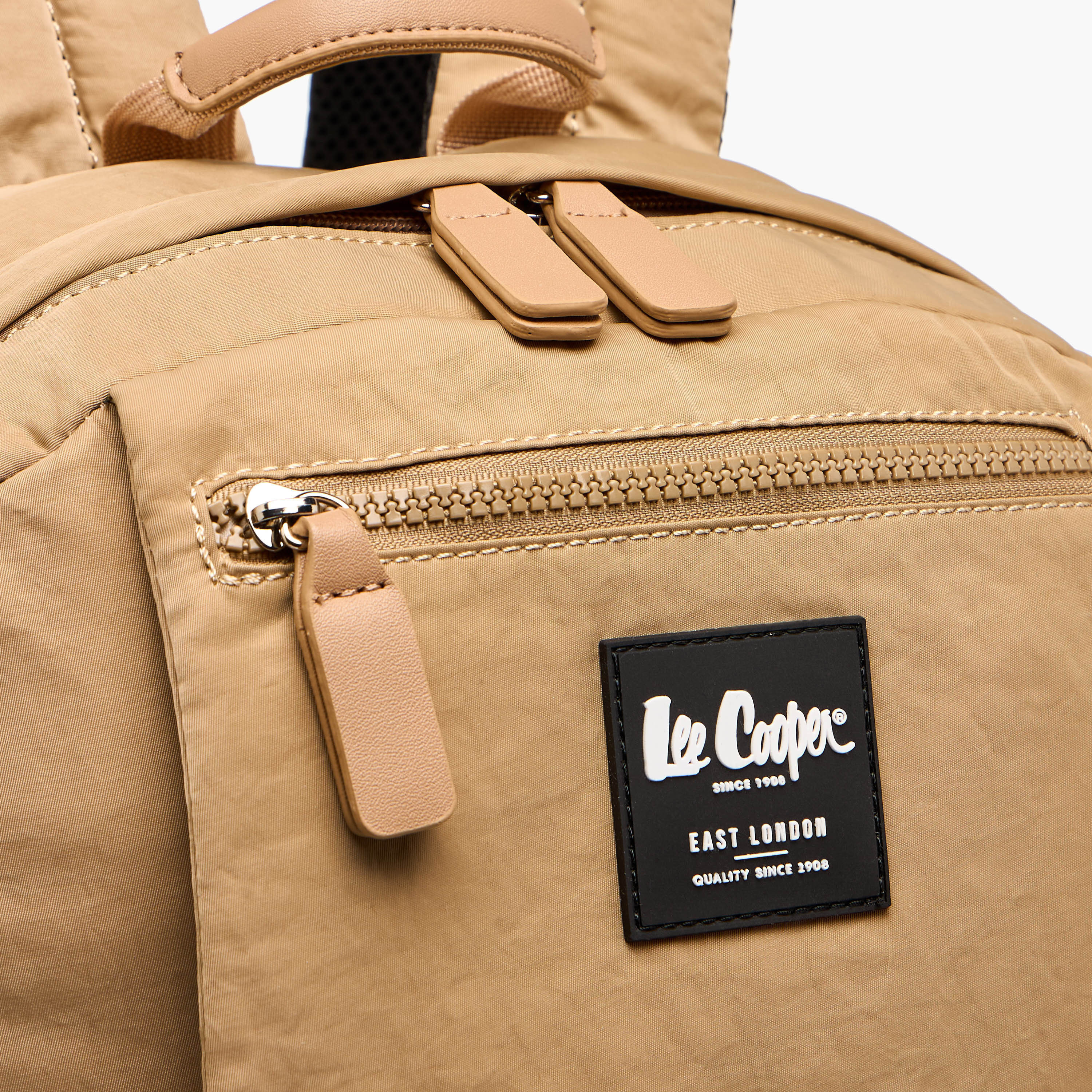 Lee Cooper Rope Accent Backpack with Adjustable Shoulder Straps and Zip Closure - 13x30x40 cm-men-bags-image-4