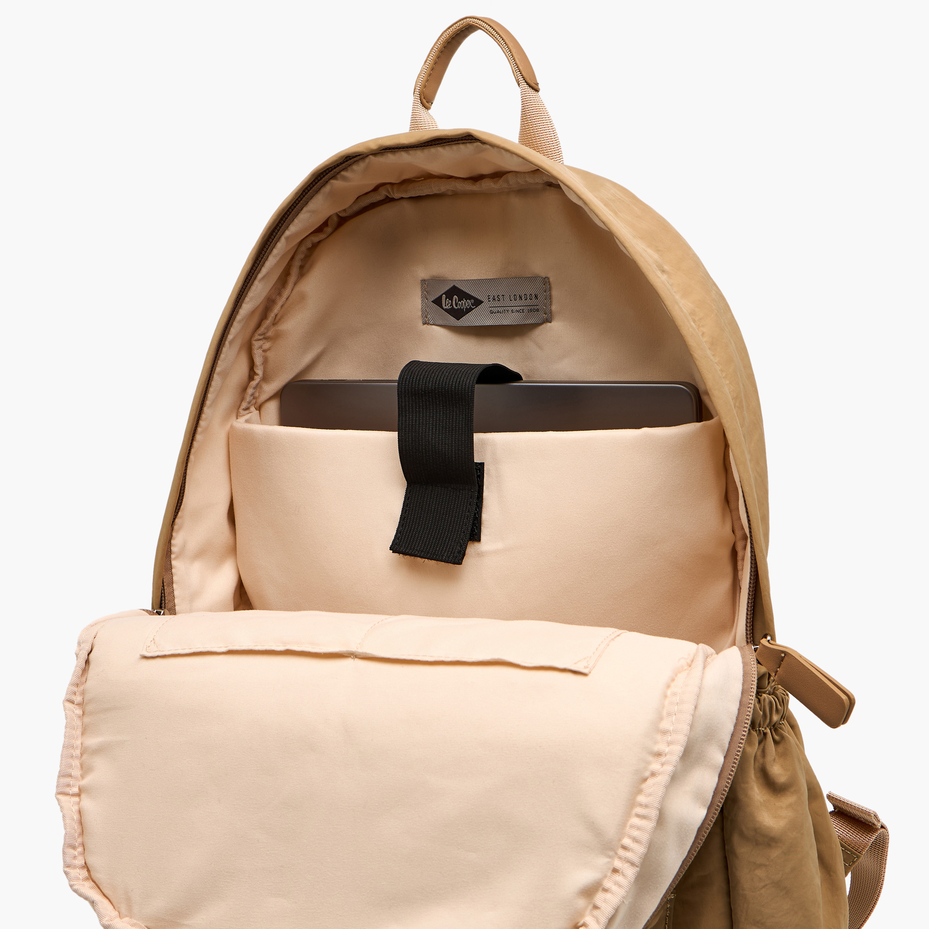 Lee Cooper Rope Accent Backpack with Adjustable Shoulder Straps and Zip Closure - 13x30x40 cm-men-bags-image-7
