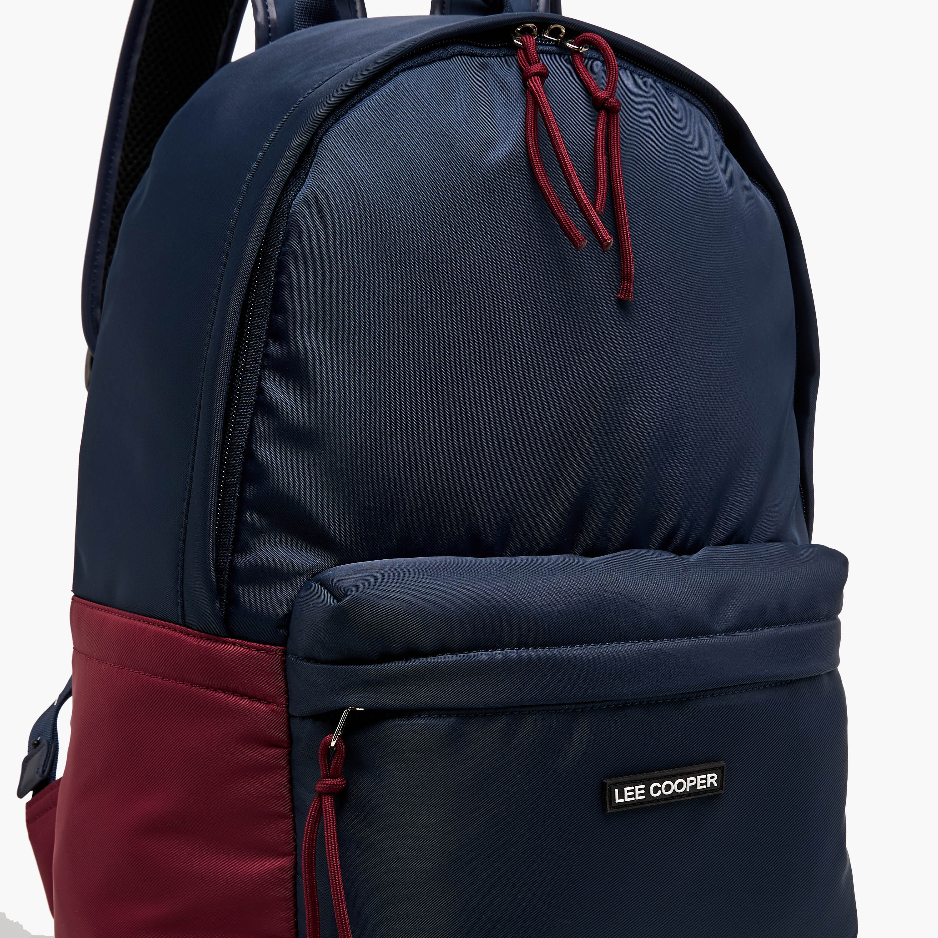 Lee Cooper Colourblock Backpack with Adjustable Shoulder Straps and Zip Closure - 15x30x40 cm-men-bags-image-4