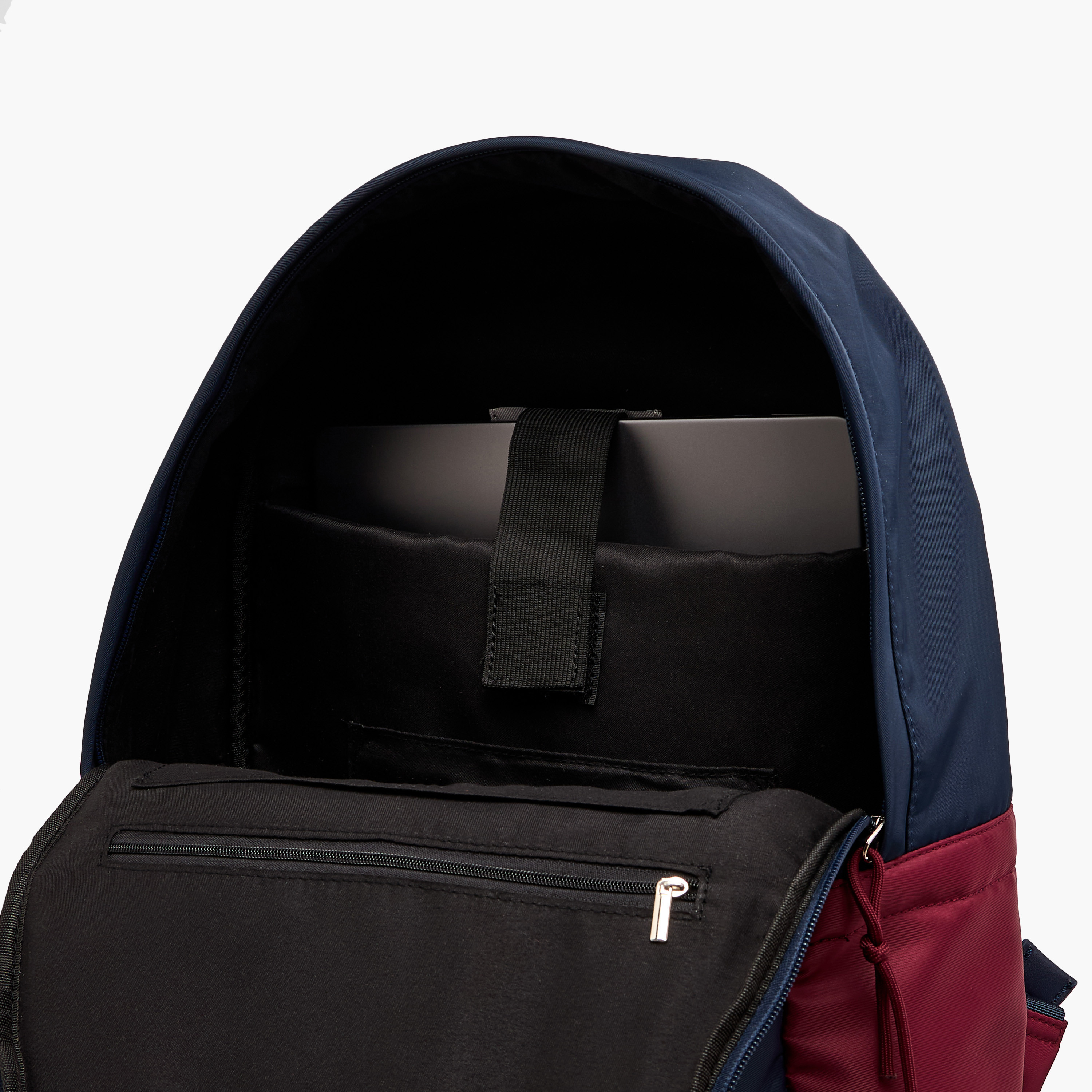 Lee Cooper Colourblock Backpack with Adjustable Shoulder Straps and Zip Closure - 15x30x40 cm-men-bags-image-6