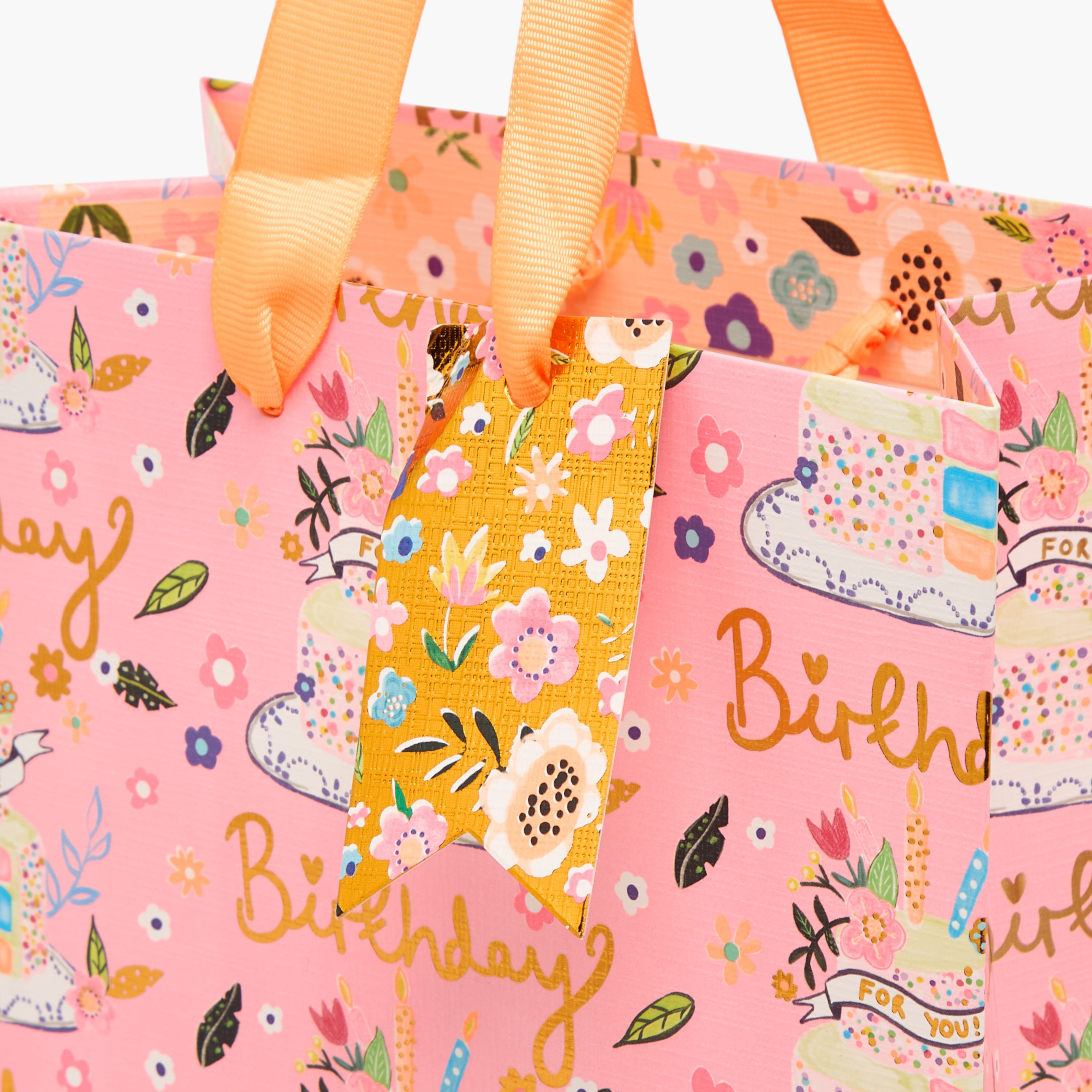 Findz Birthday Print Paper Gift Bag - Medium-household-giftingaccessories-giftings-image-3