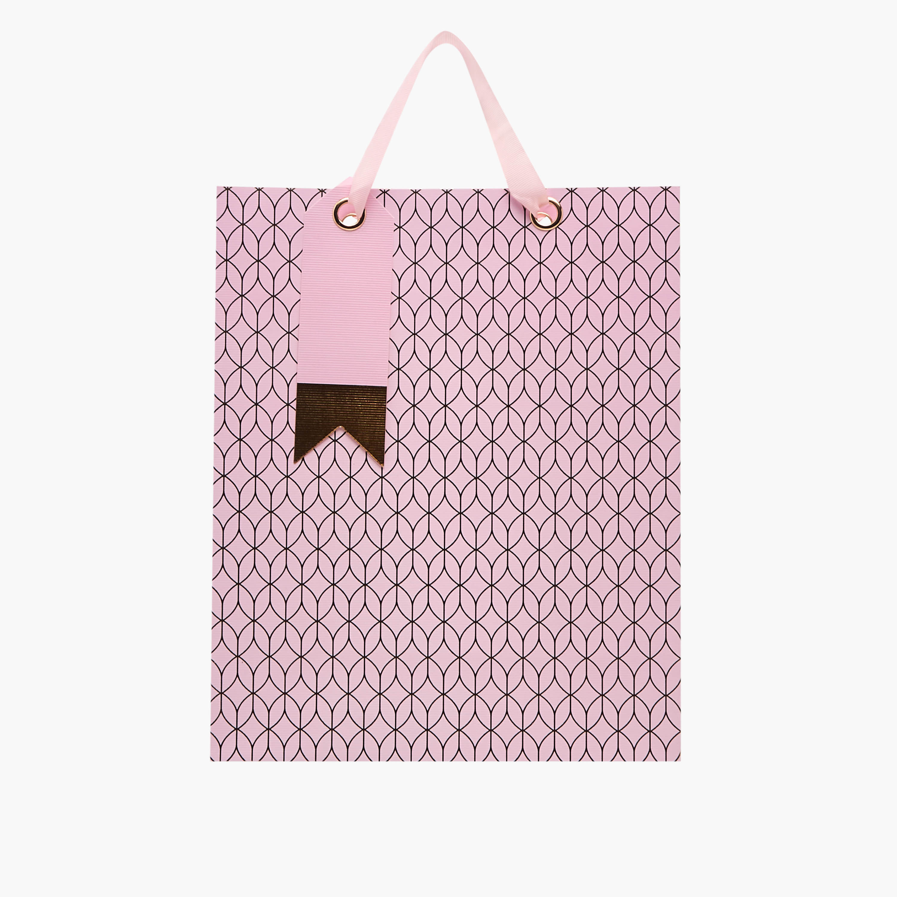 Findz Geometric Print Paper Gift Bag - Large-household-giftingaccessories-giftings-image-1