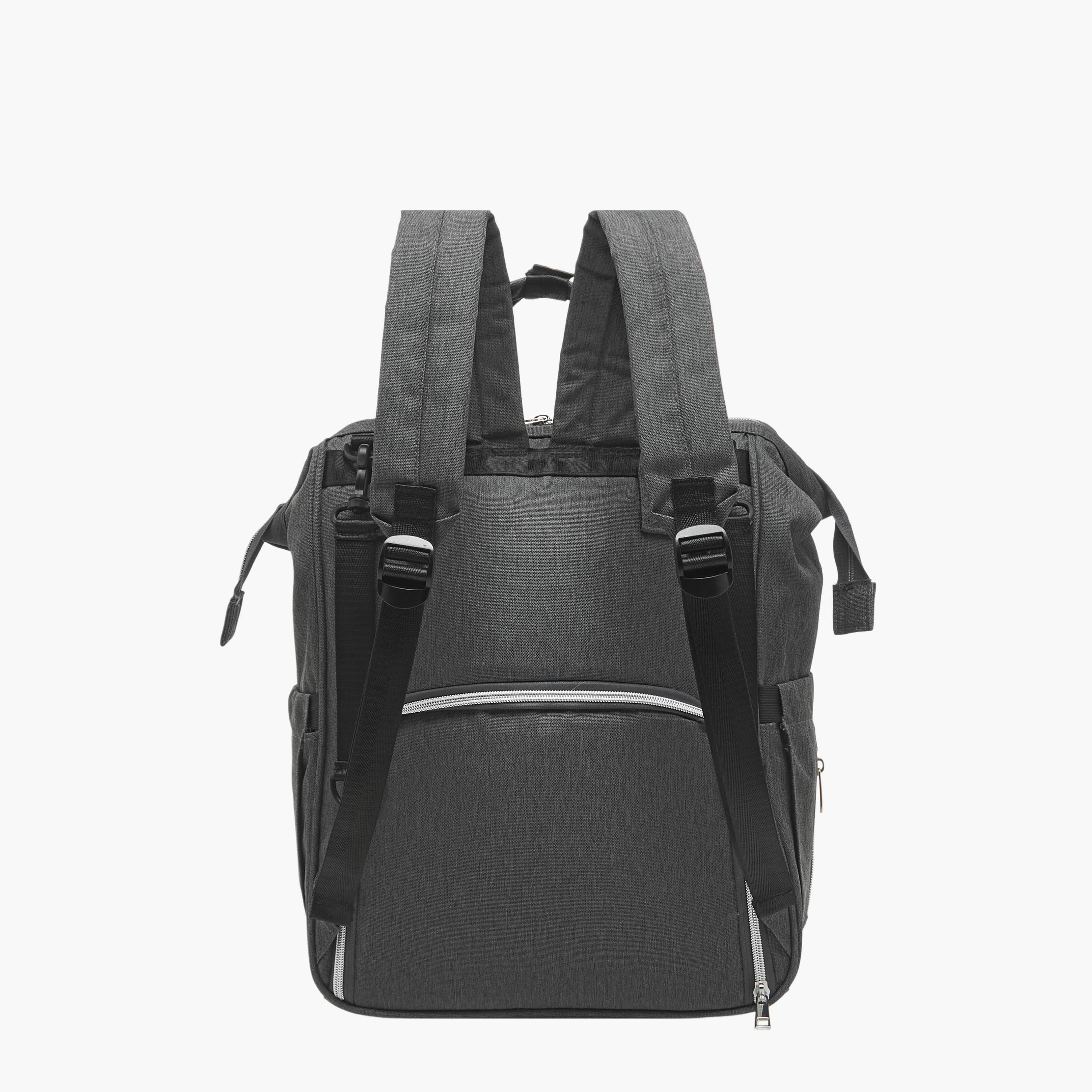 Juniors Arrow Print Diaper Backpack with Zip Closure-baby-gear-diaperbags-image-3