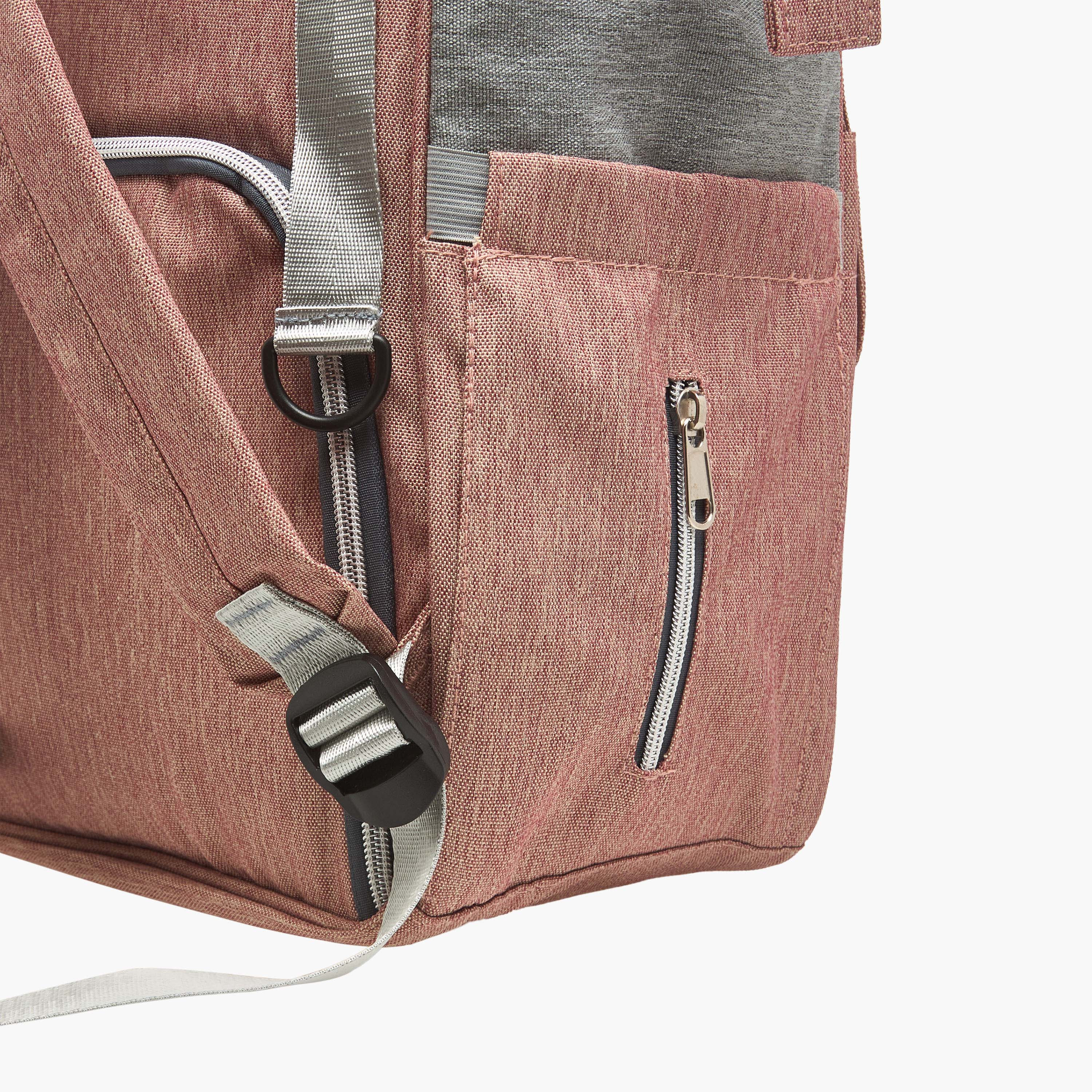 Juniors Arrow Print Diaper Backpack with Zip Closure-baby-diapering-diaperbags-image-4