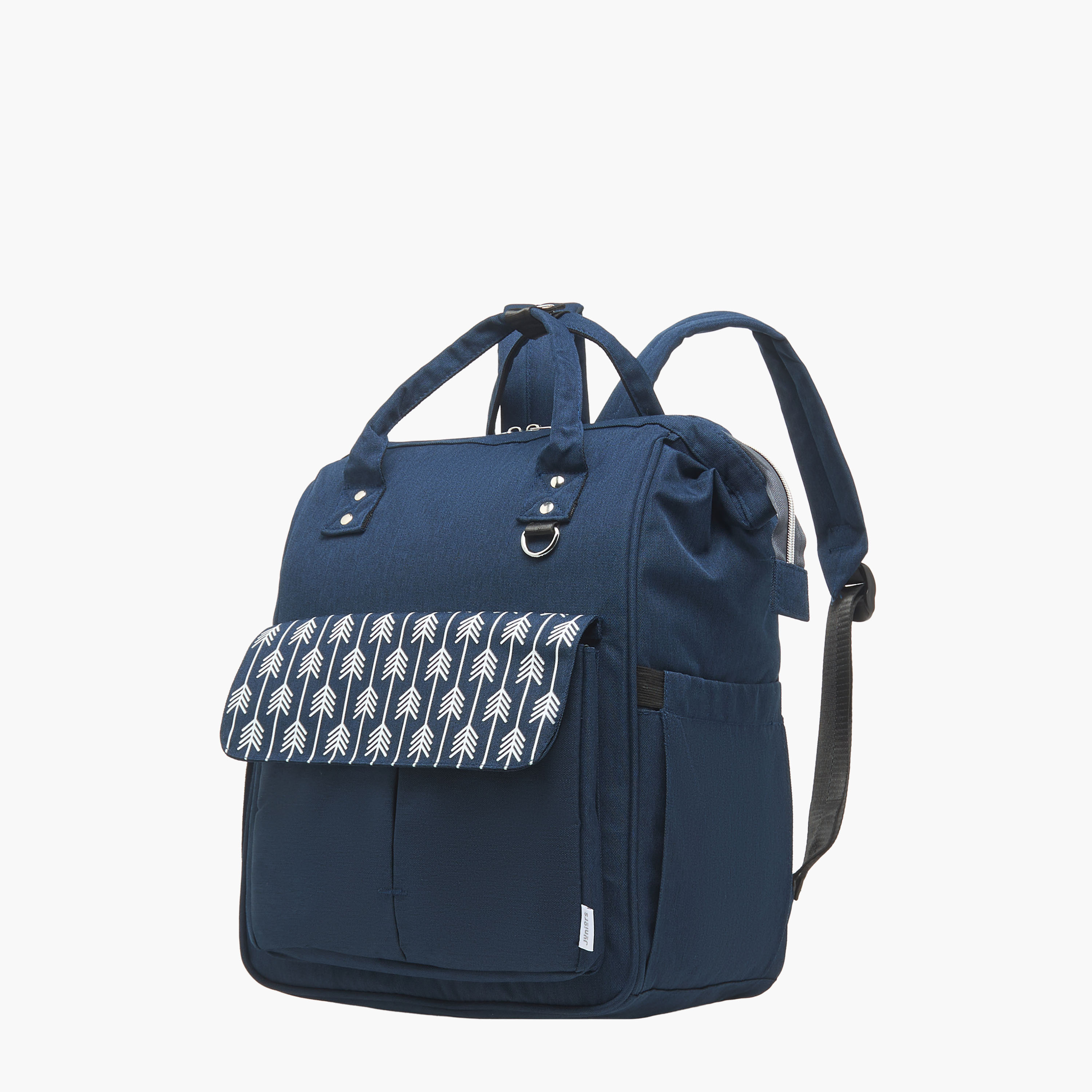 Juniors Arrow Print Diaper Backpack with Zip Closure-baby-diapering-diaperbags-image-2