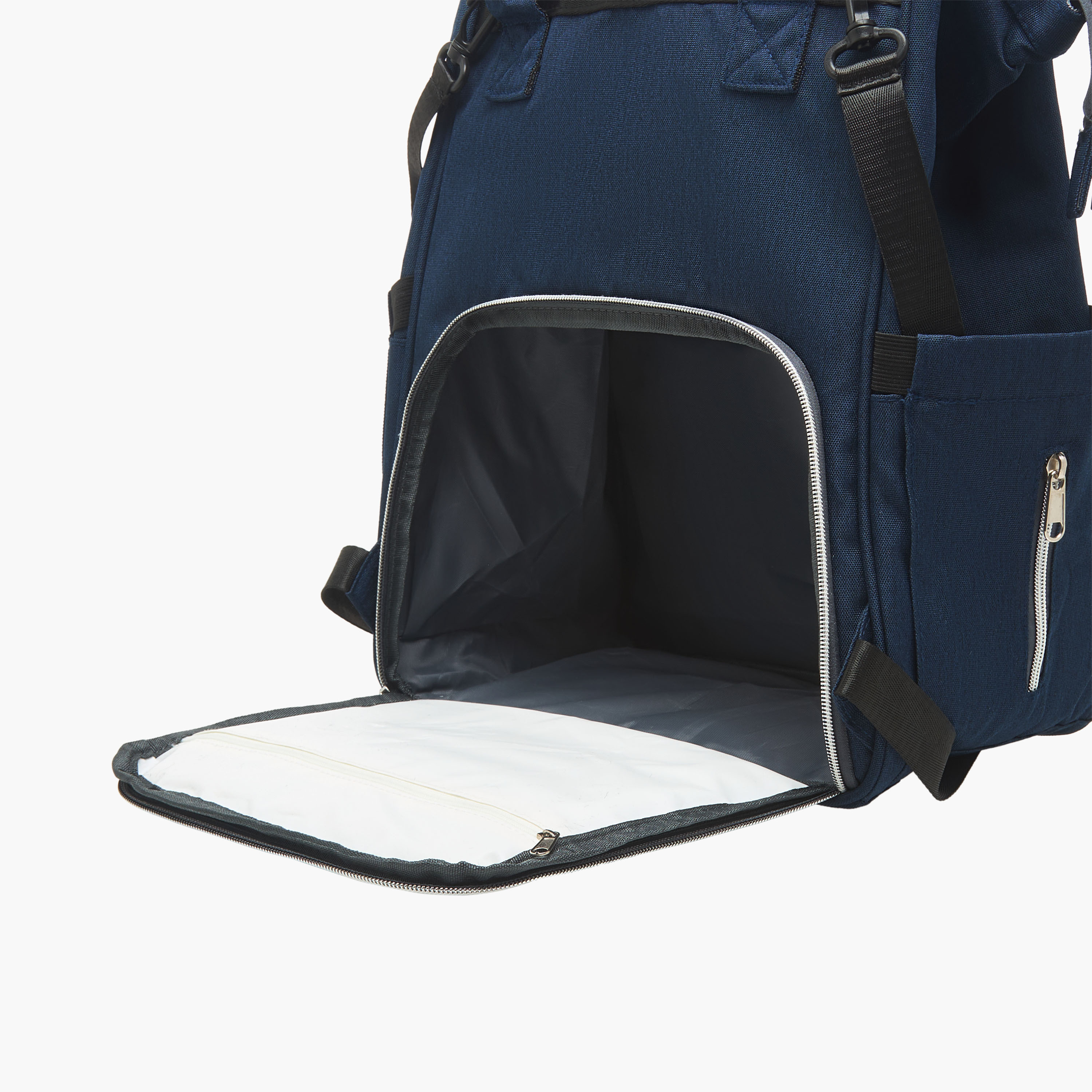 Juniors Arrow Print Diaper Backpack with Zip Closure-baby-diapering-diaperbags-image-7