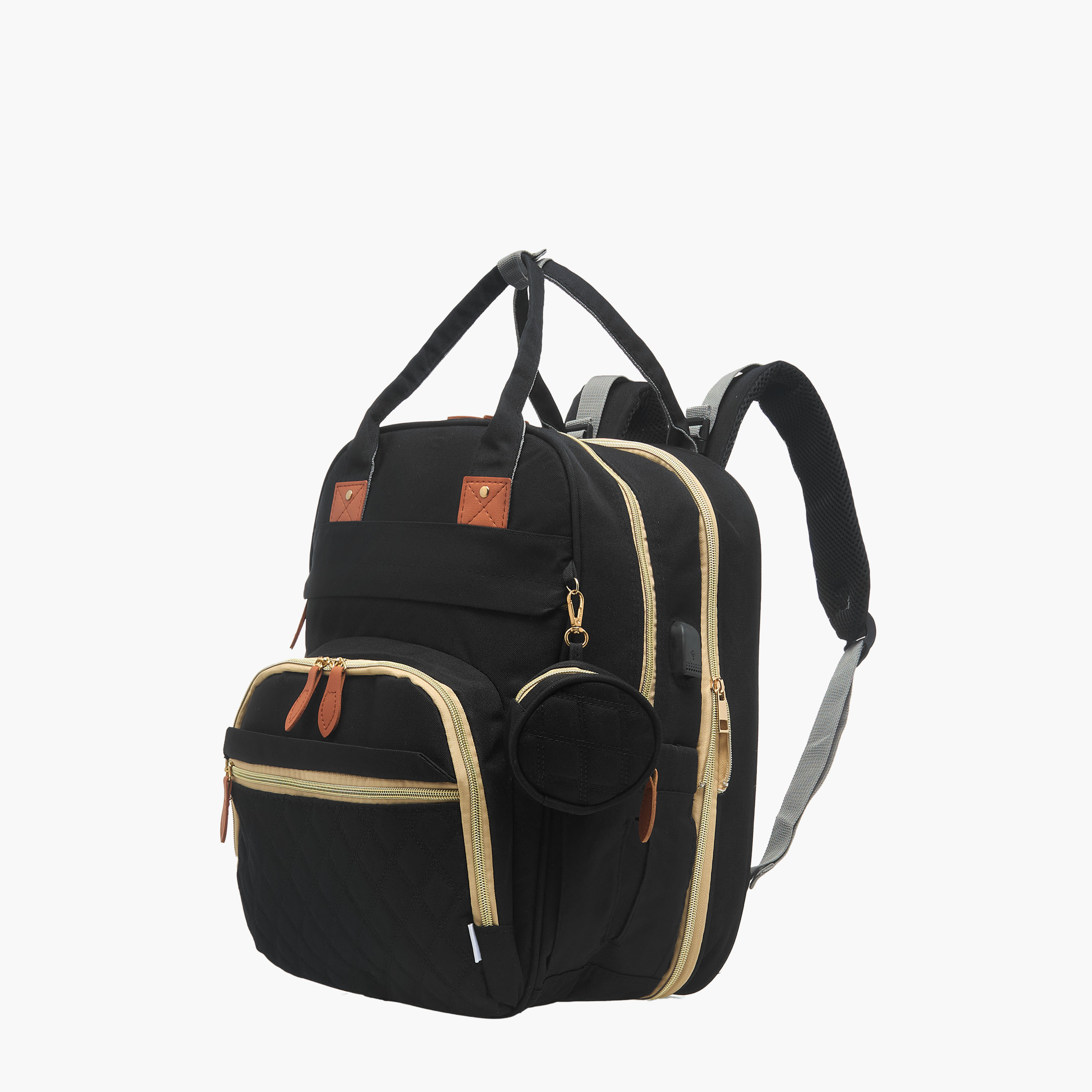 شنطة ظهر مبطنة للحفاضات مع سرير من جونيورز-baby-diapering-diaperbags-image-9