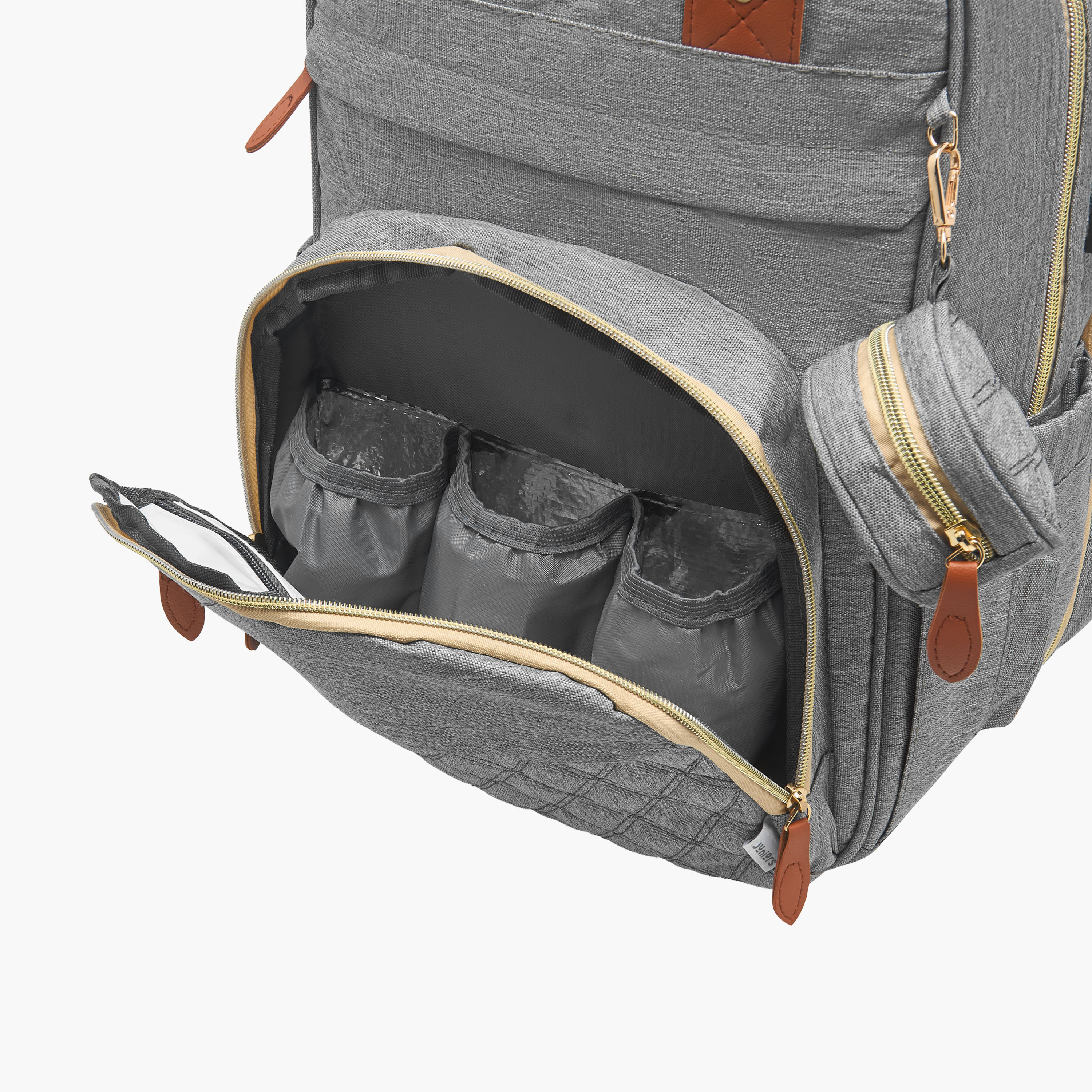 Juniors Quilted Diaper Backpack with Bed-baby-diapering-diaperbags-image-12